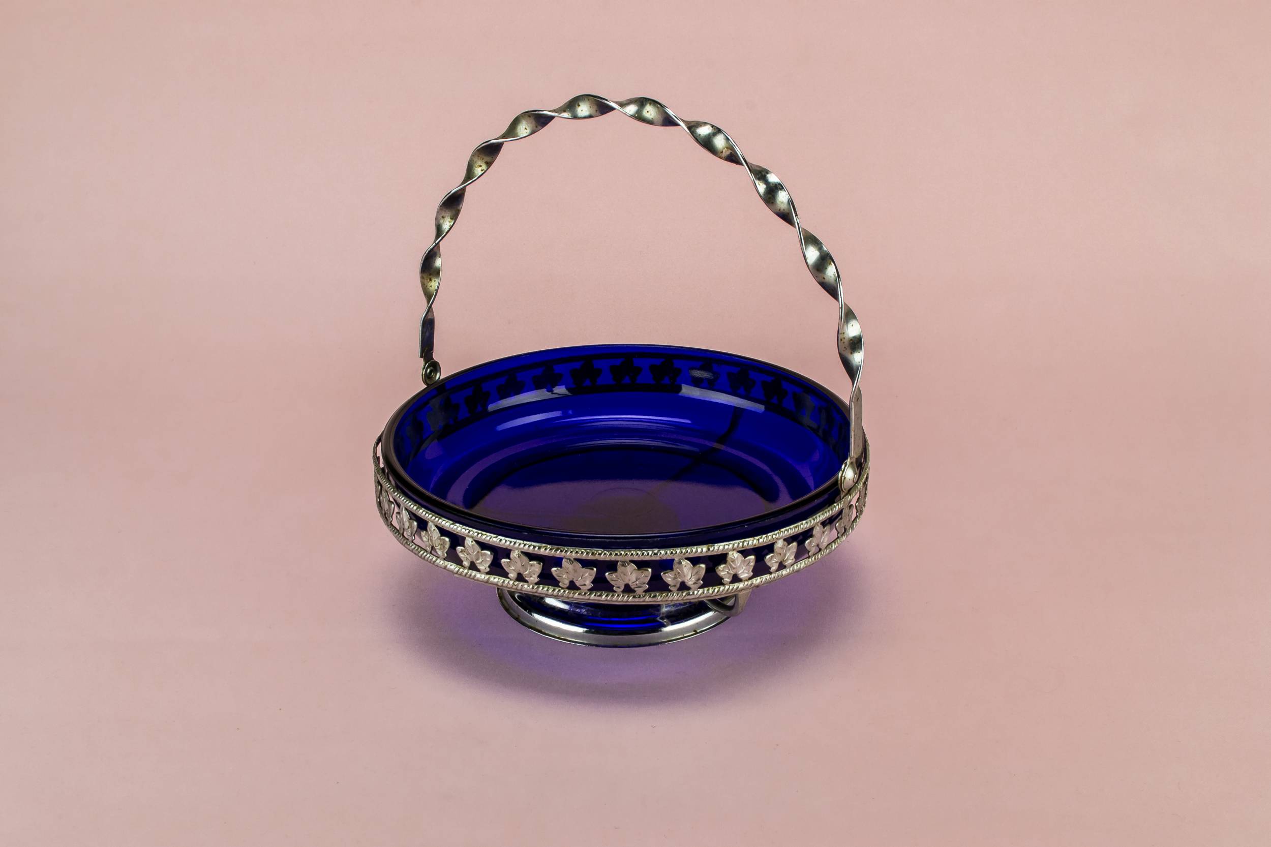 Glass Vintage 8.1'' — Blue serving bowl