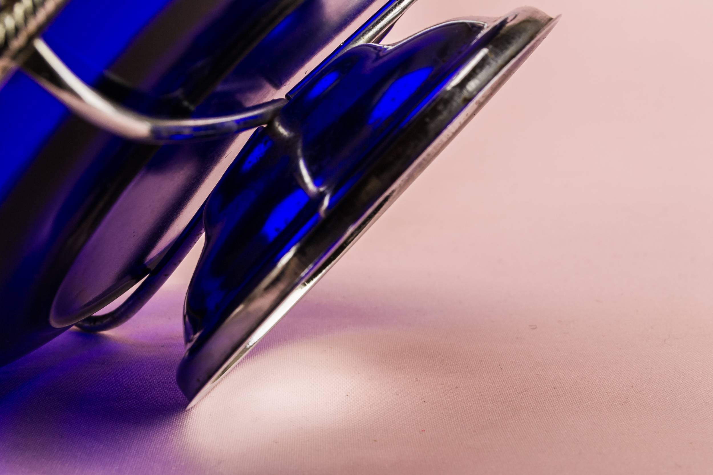Glass Vintage 8.1'' — Blue serving bowl 3
