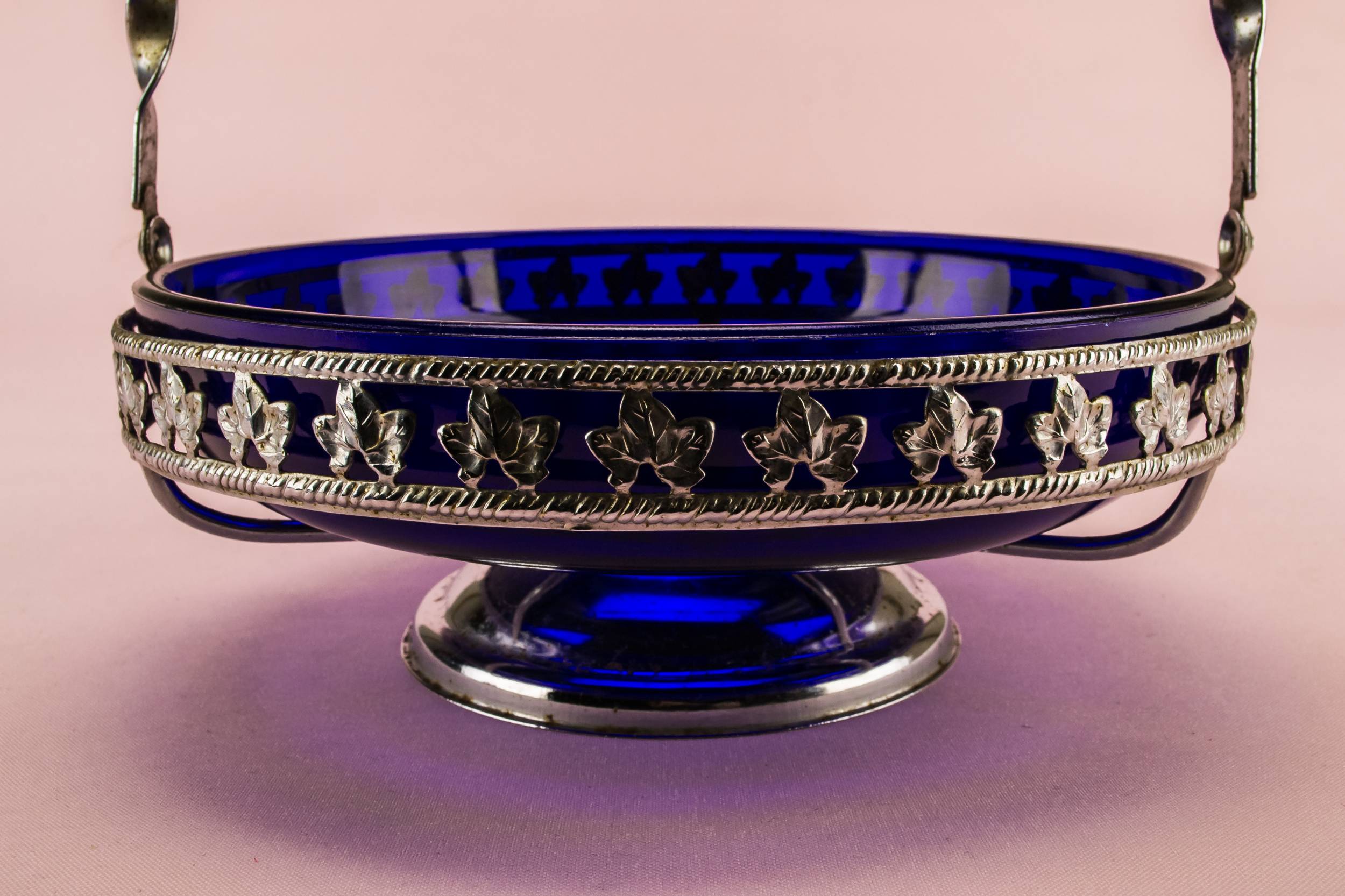 Glass Vintage 8.1'' — Blue serving bowl 2