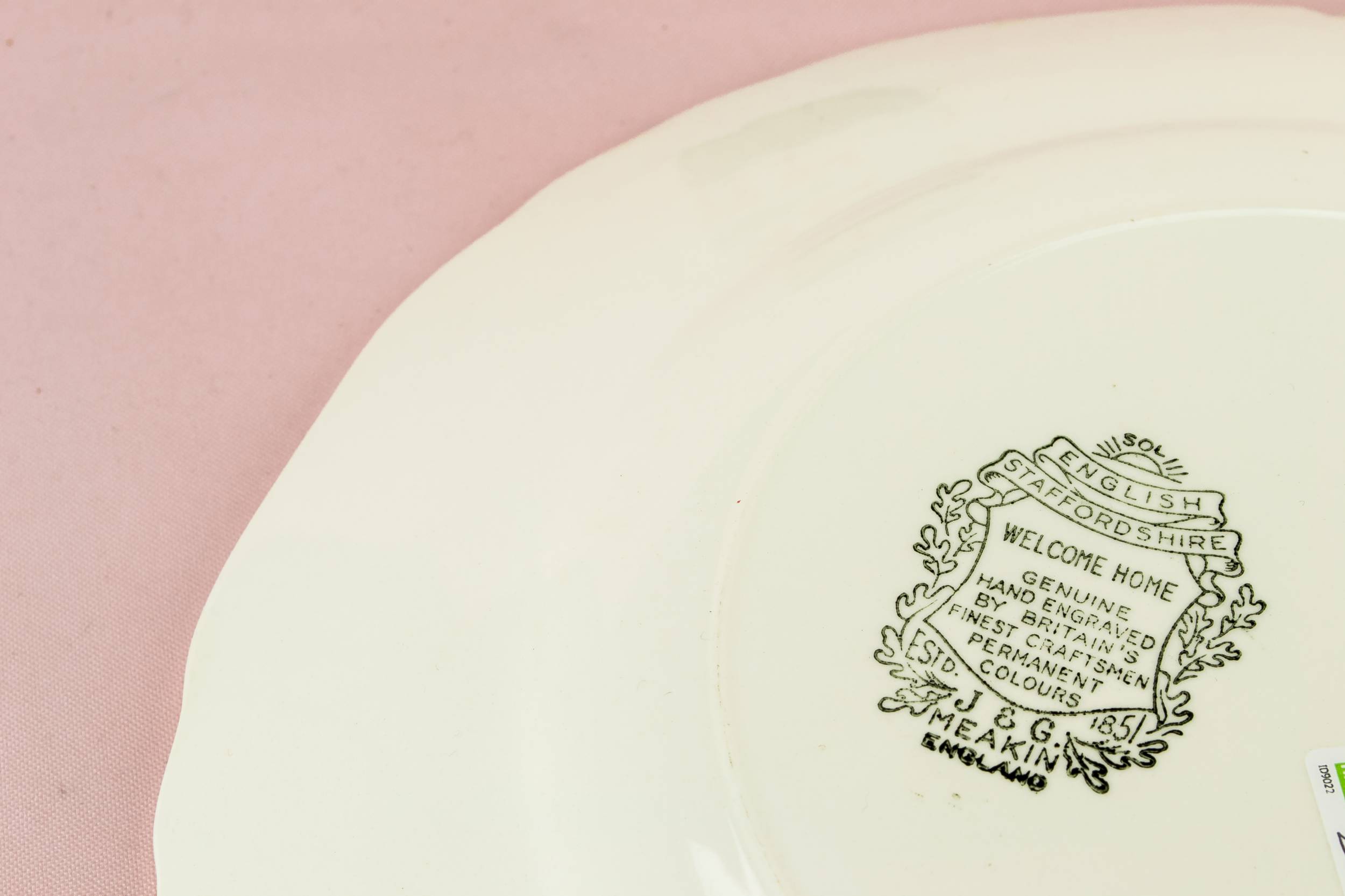 Retro Charming PLATE — Country scene serving plate 2