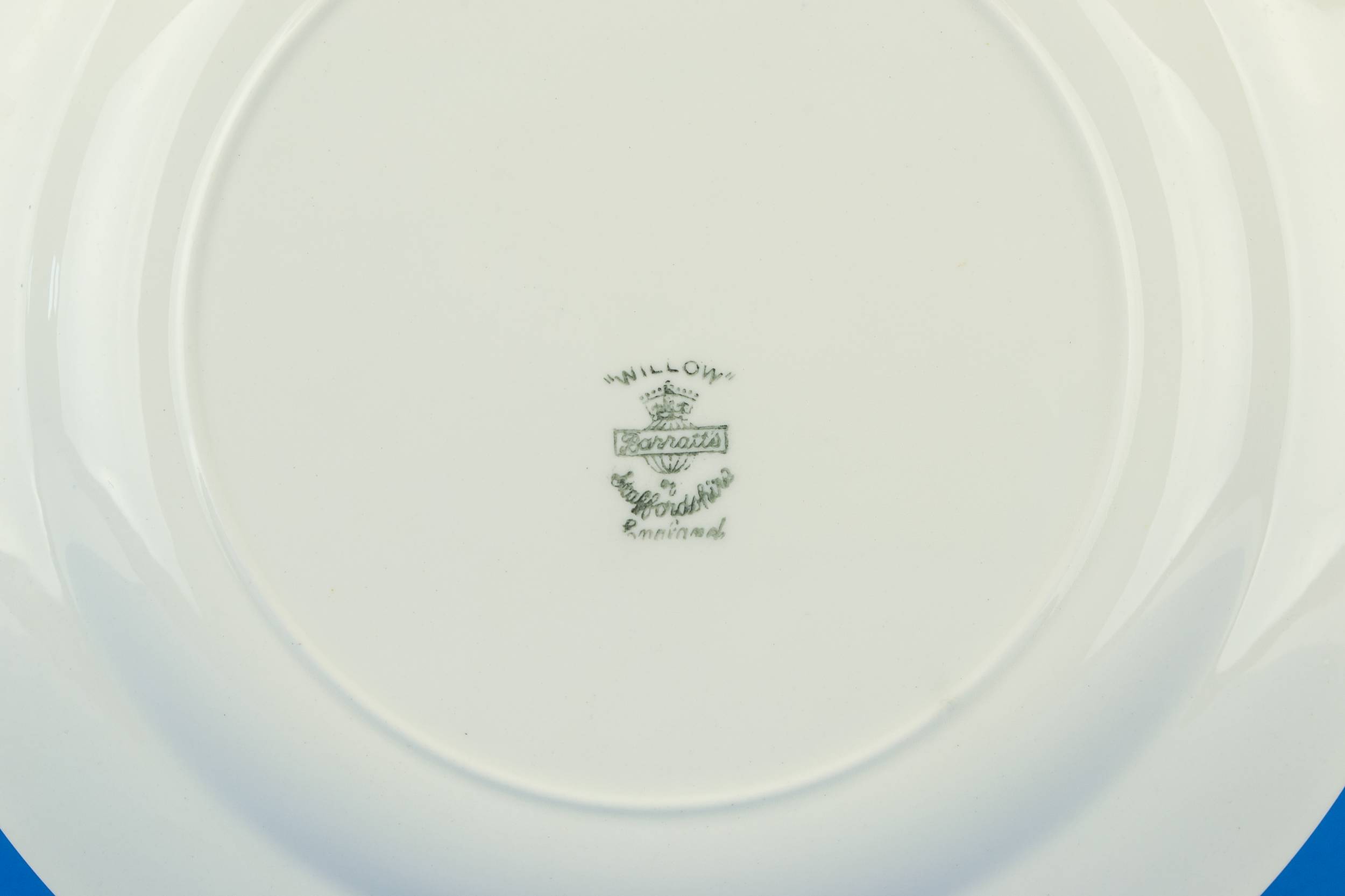 Retro Classical PLATES — 3 blue willow dinner plates 2