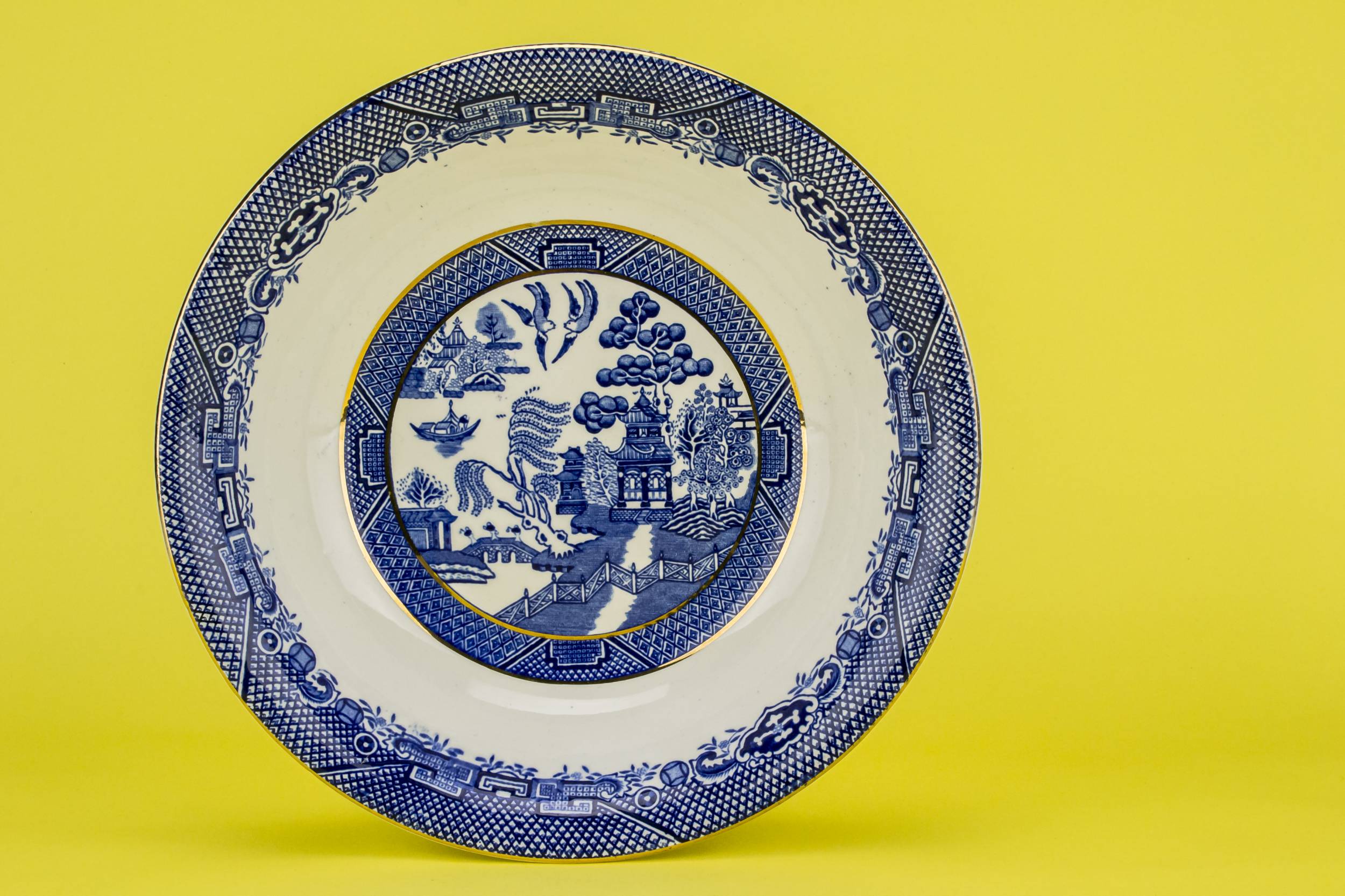 Vintage Classical 9.1'' — 2 blue willow serving bowls 3