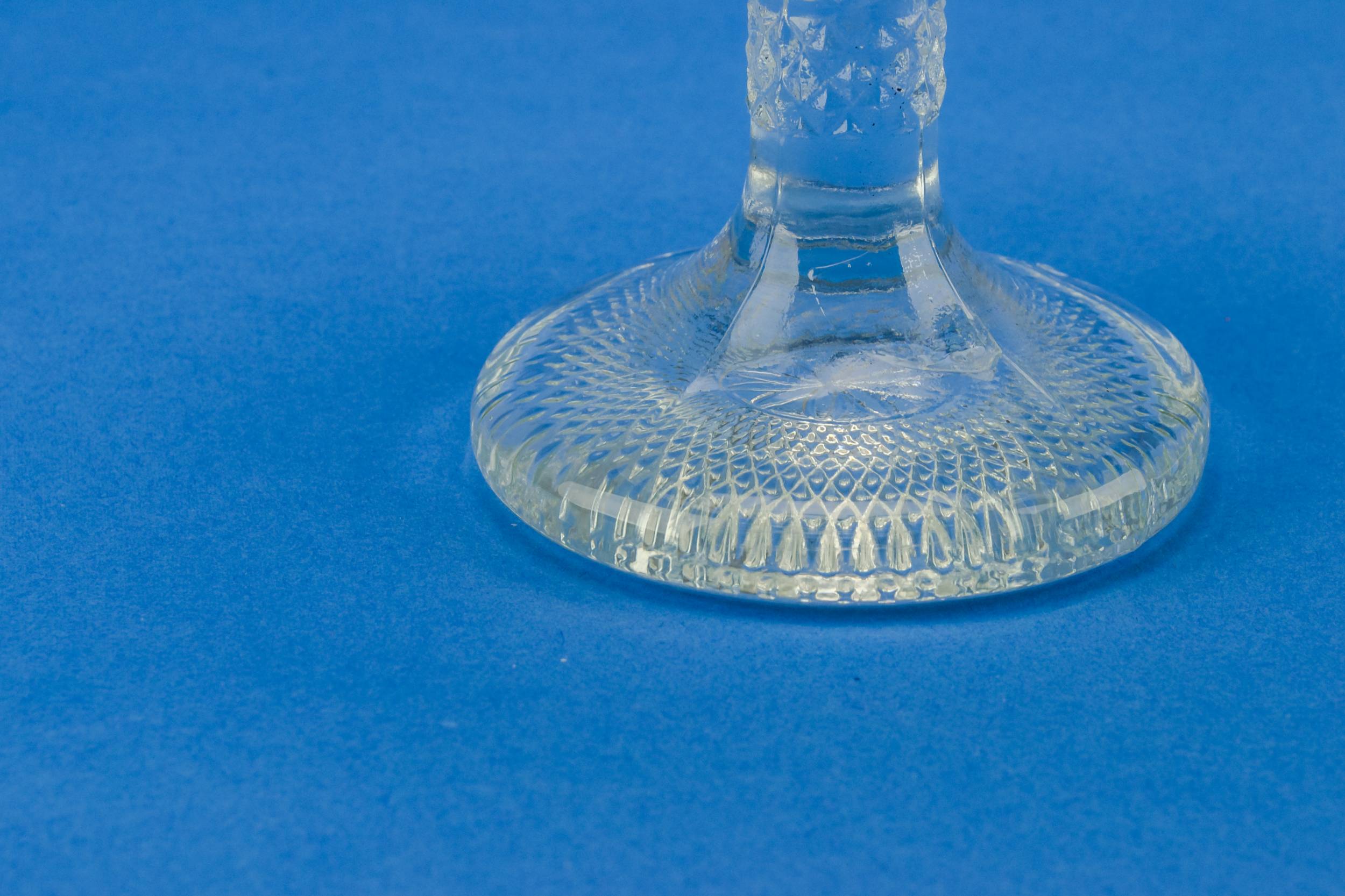 Shabby Chic Glass — Serving glass stem bowl 2