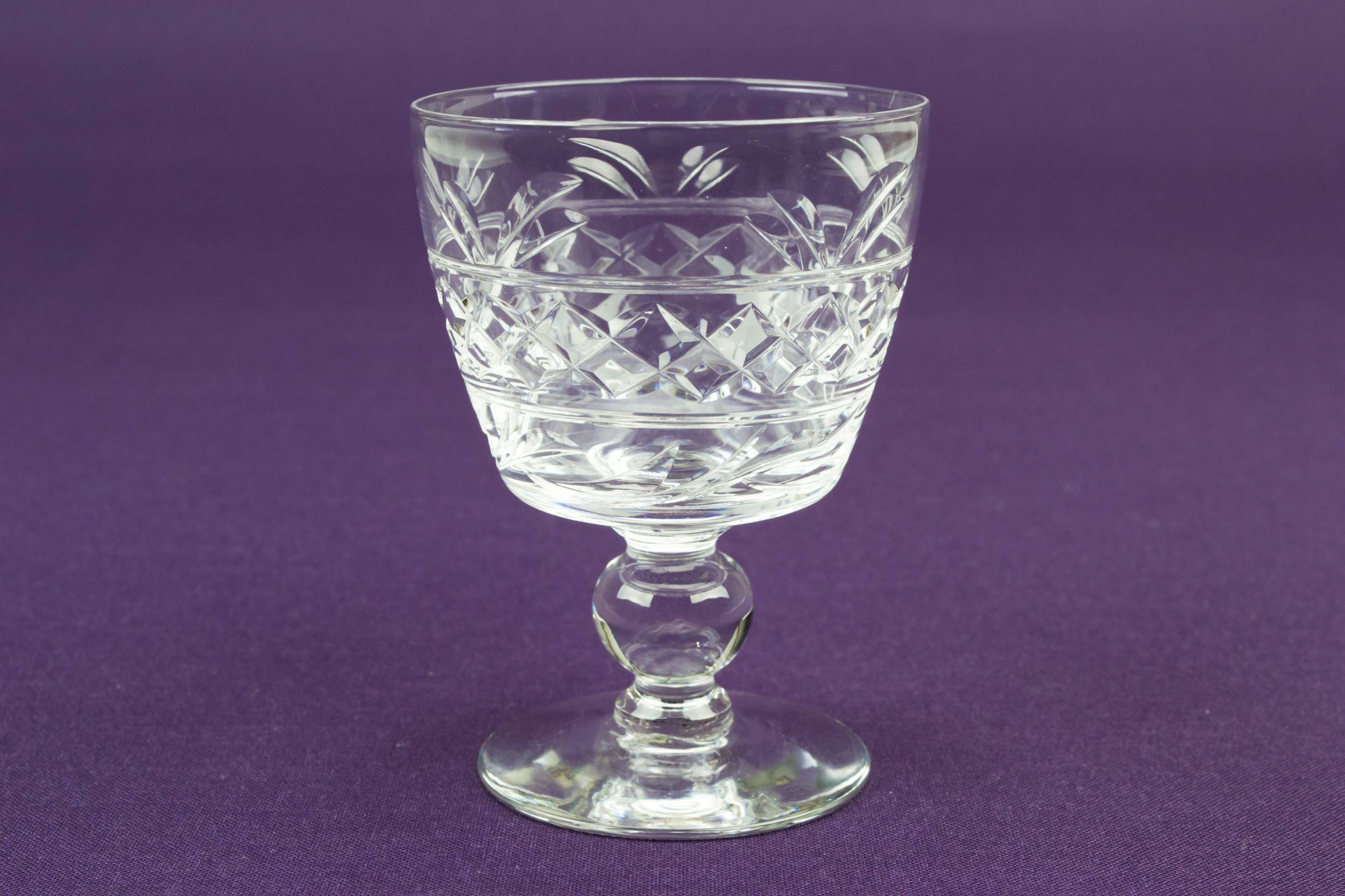 Art Deco Clear — 6 Stuart port glasses 2