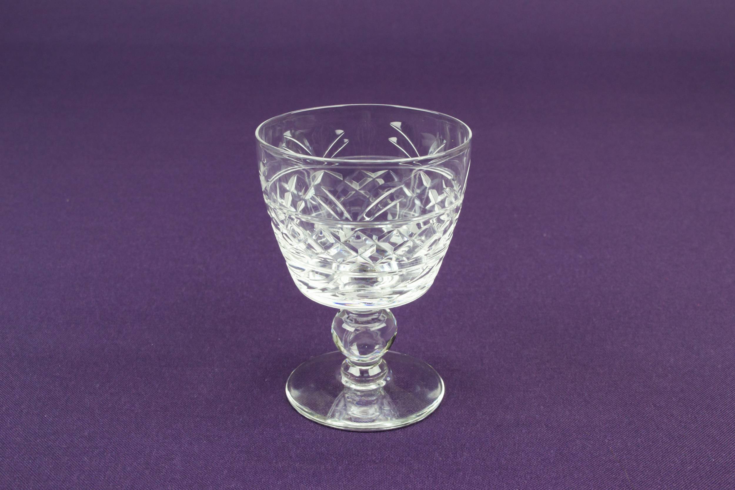 Art Deco Clear — 6 Stuart port glasses