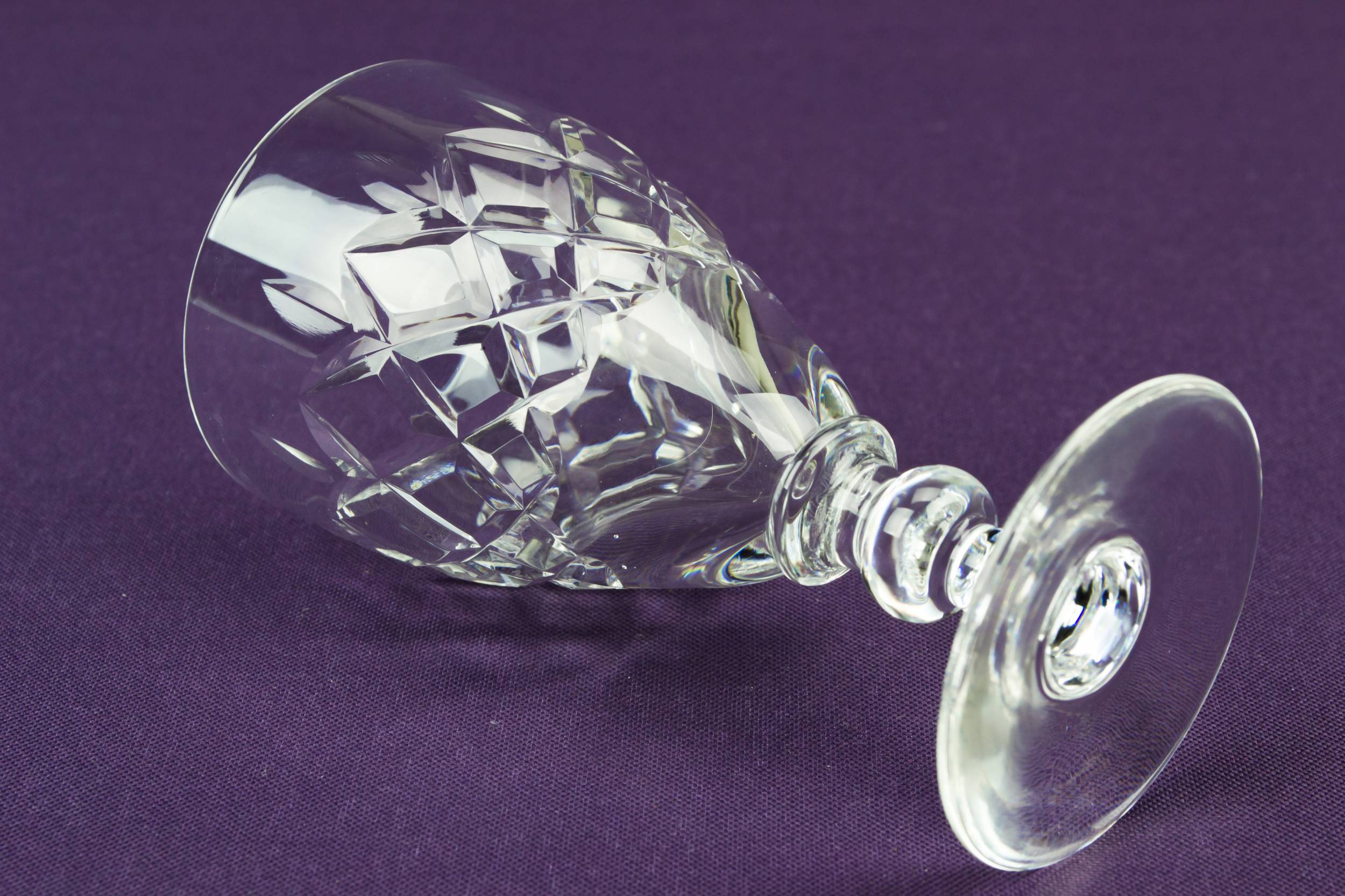 Clear Mid-century Modern — 4 port glasses by Webb 1