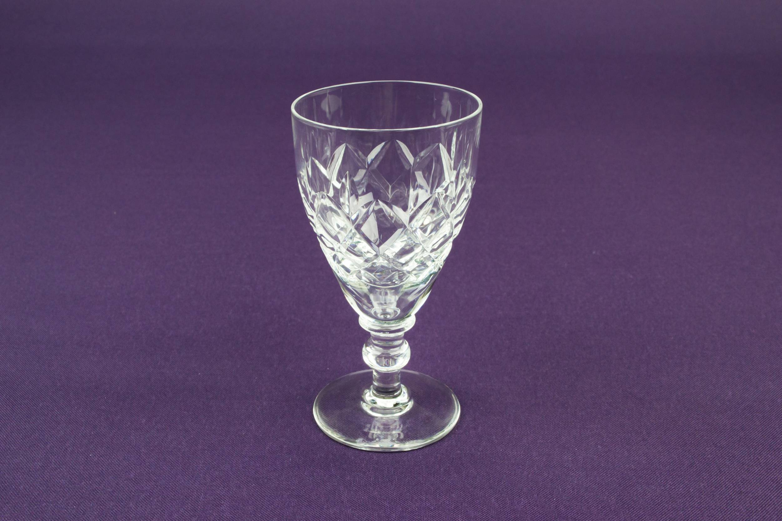 Clear Mid-century Modern — 4 port glasses by Webb