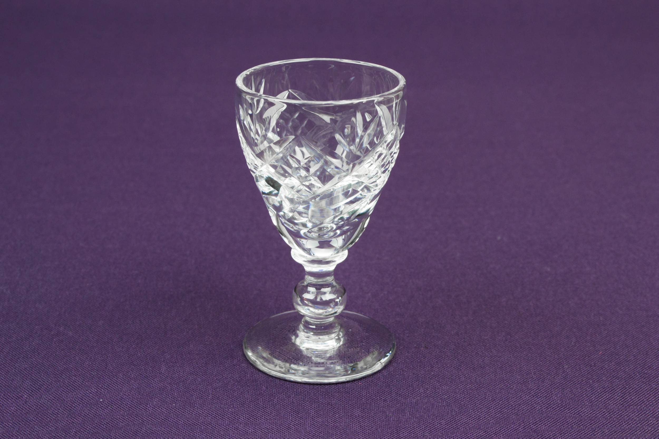 Clear Vintage Diamond — 5 Webb vodka shot glasses