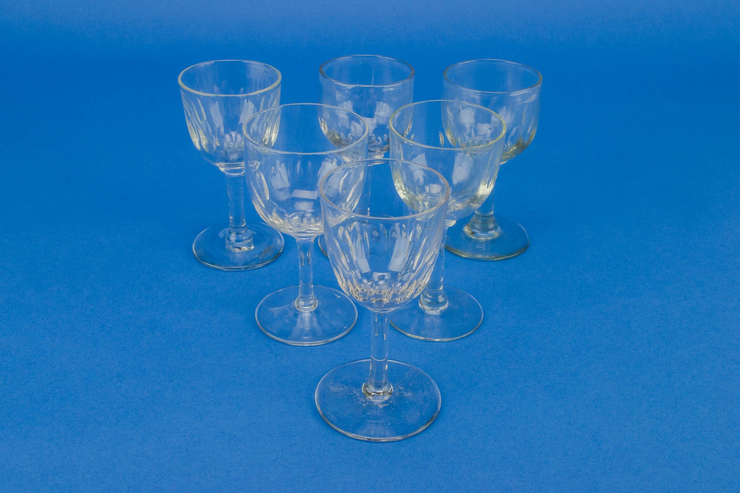 Clear Classical Sherry — 6 port wine glasses