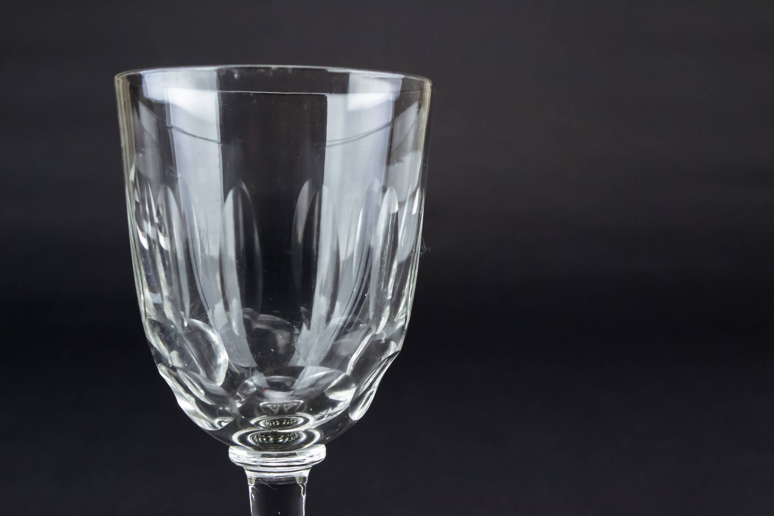 Clear Antique 0.15 — 6 dessert wine stem glasses 1