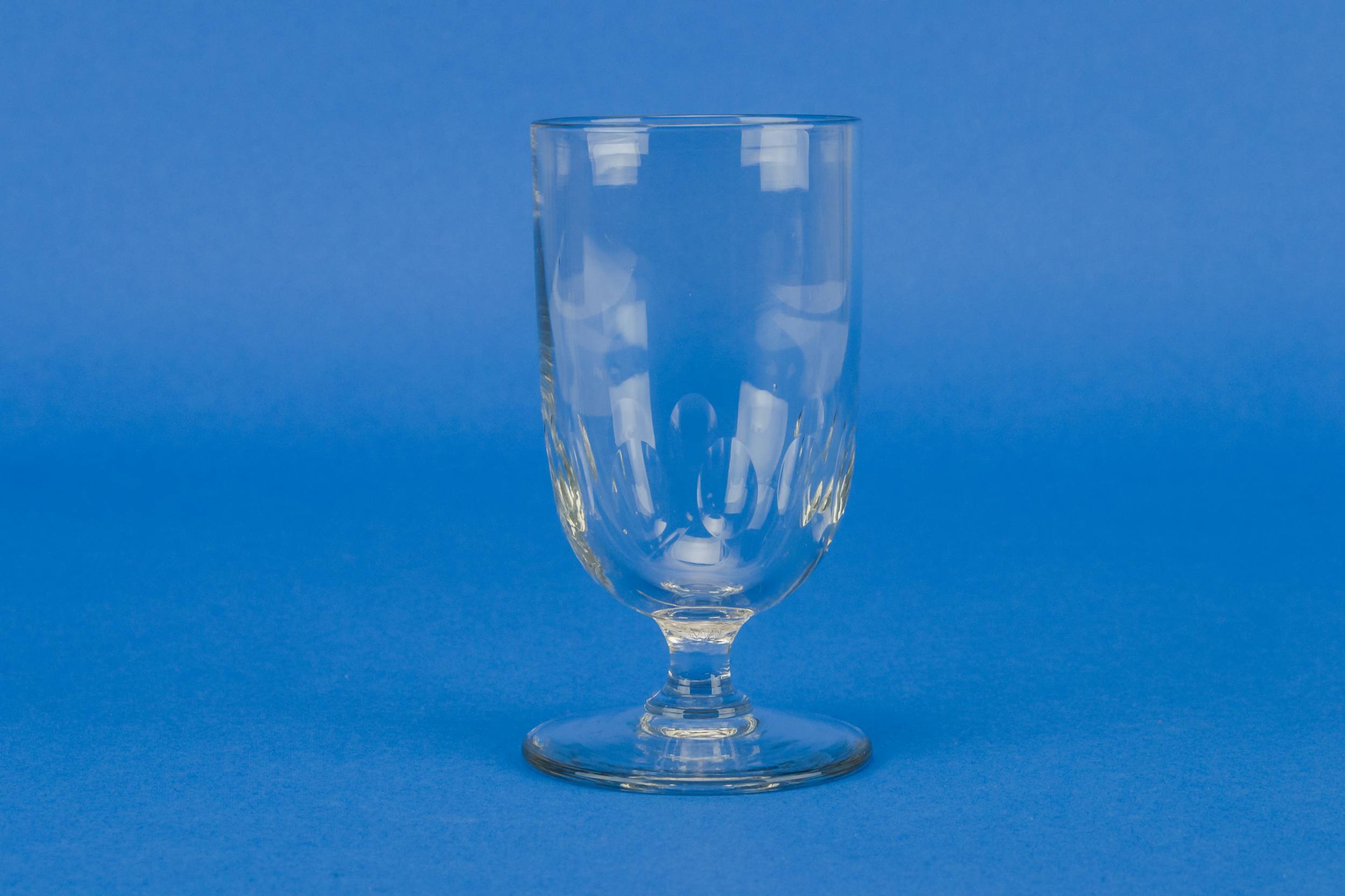 Antique Clear Sherry — Cut glass port schooner