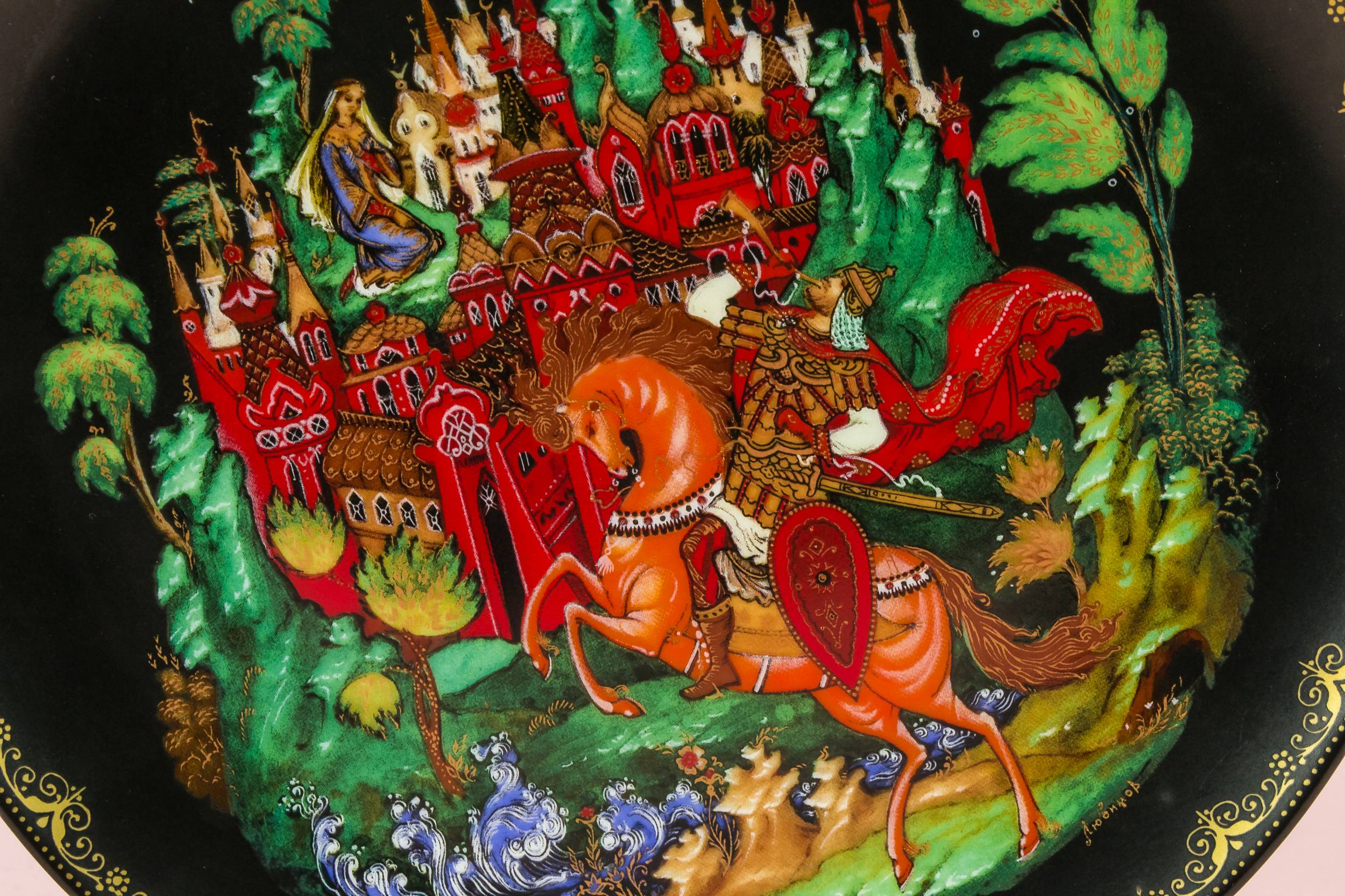Spectacular Vintage Figures — Fairy tale painted plate 2