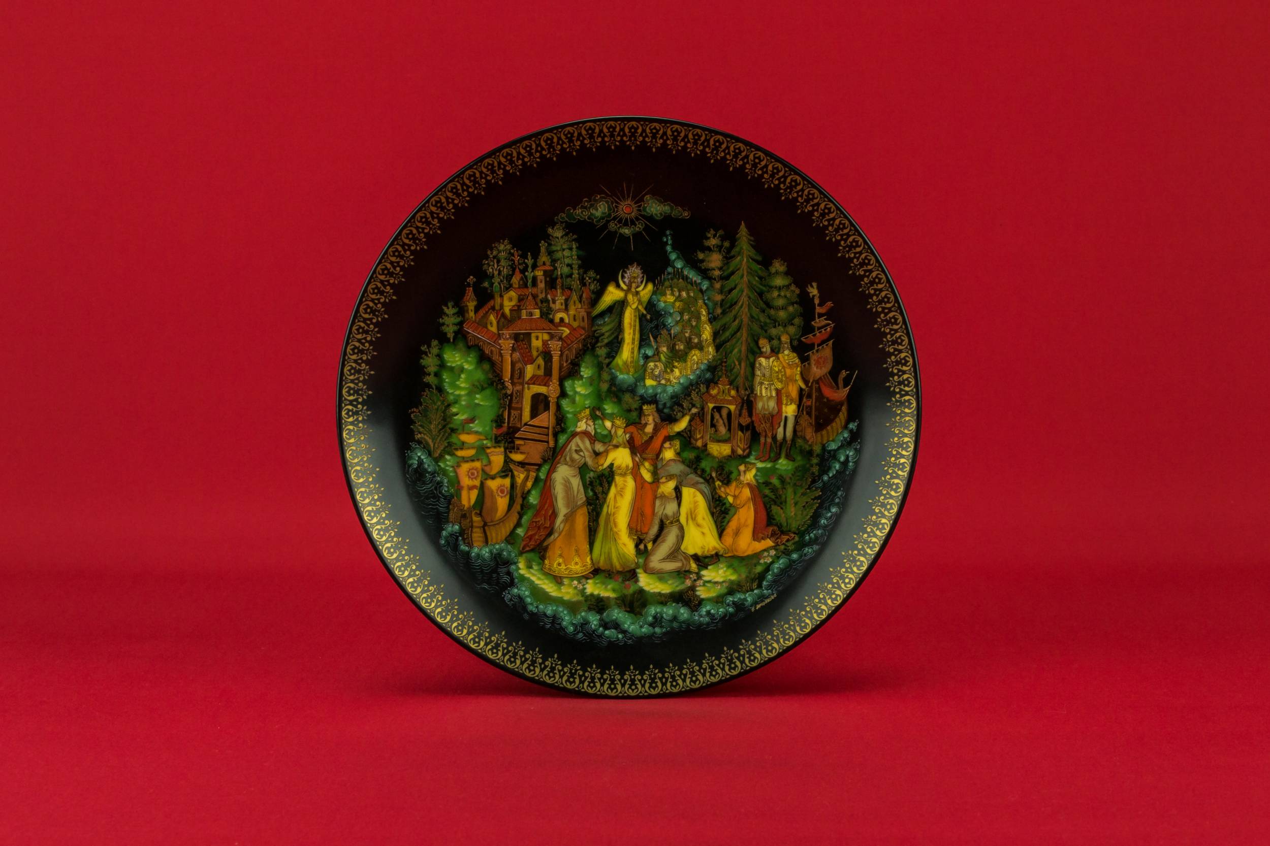 Opulent Porcelain Vinogradov — Decorative fairy tale plate