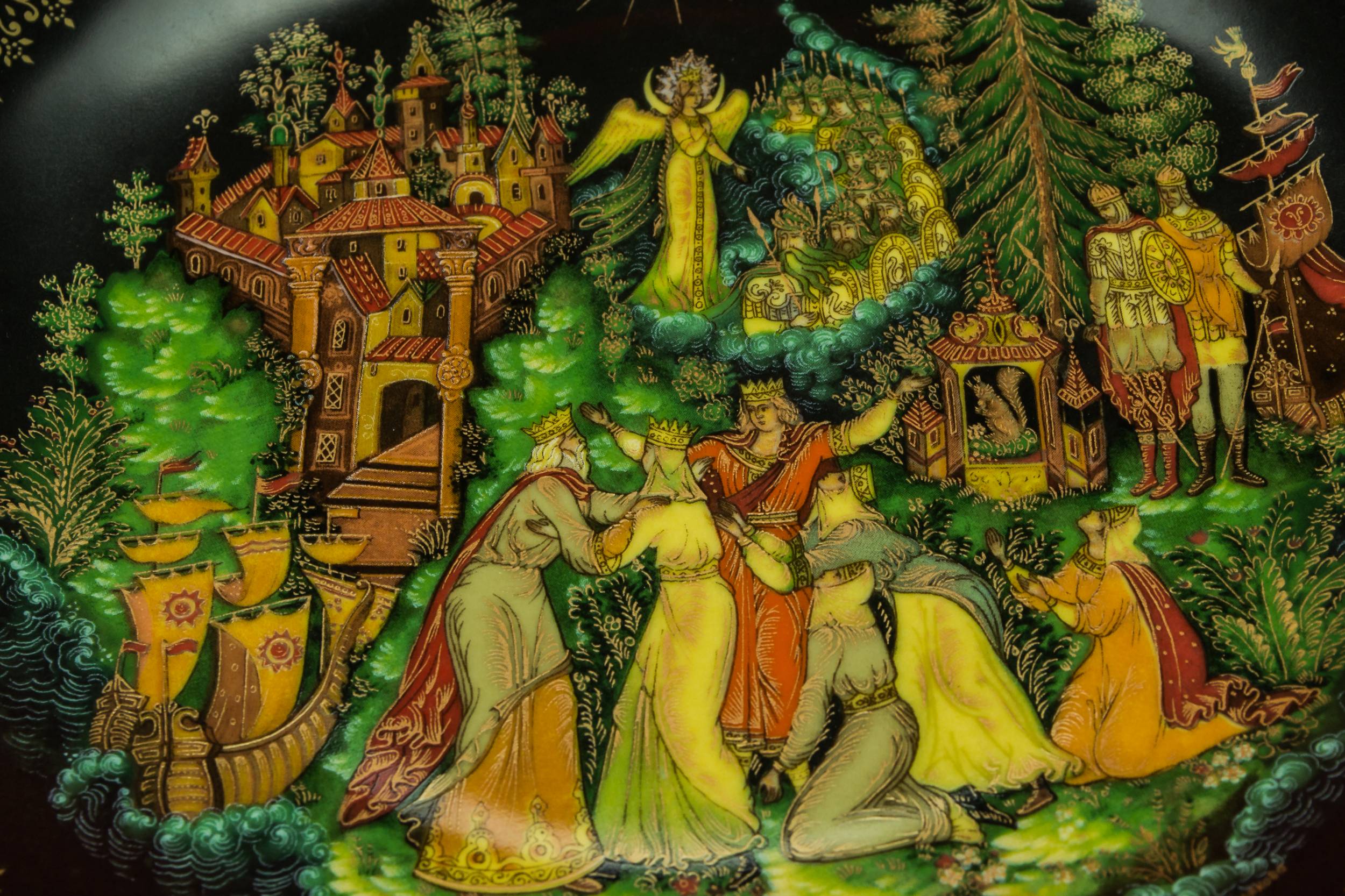 Opulent Porcelain Vinogradov — Decorative fairy tale plate 3