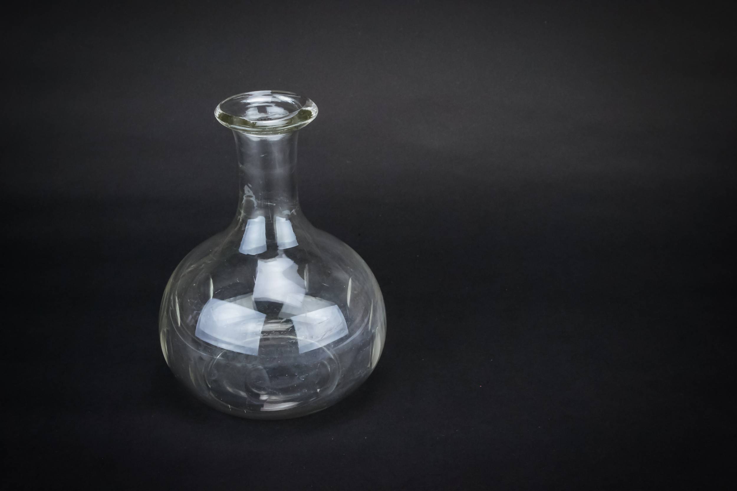 Engraved Blown Glass — Blown glass water carafe 2