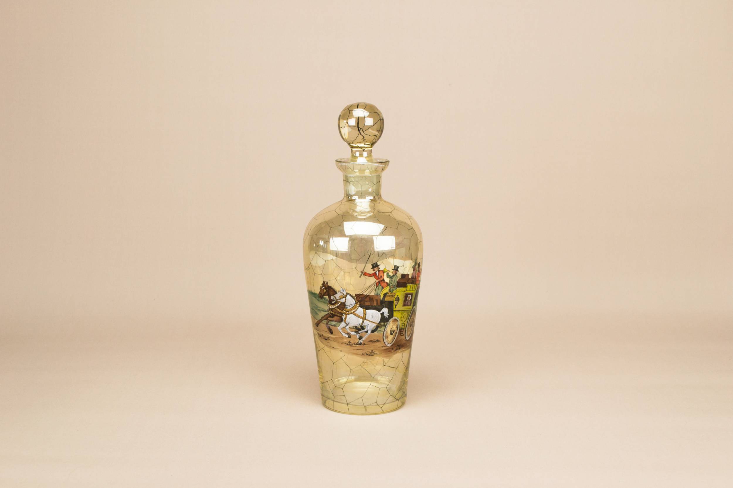 Vintage Baluster Port — Painted spirit decanter