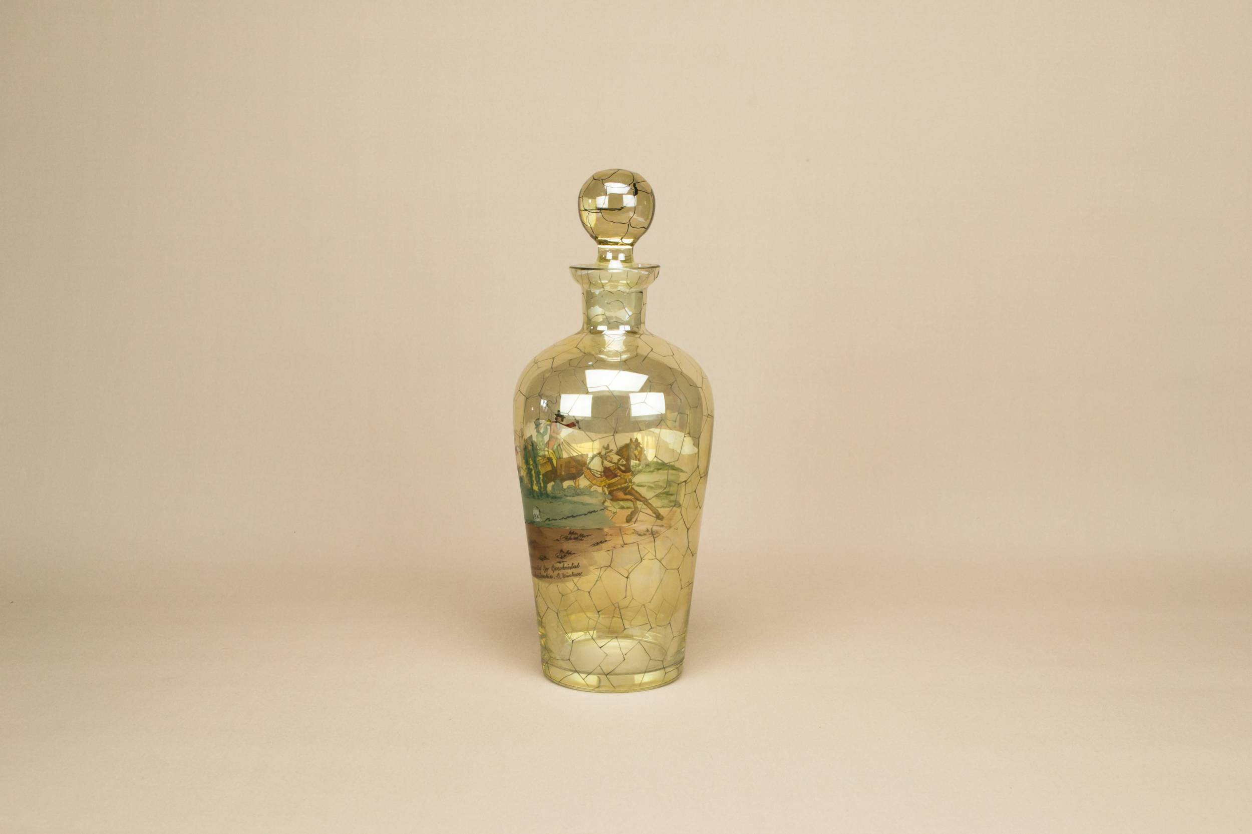Vintage Baluster Port — Painted spirit decanter 3