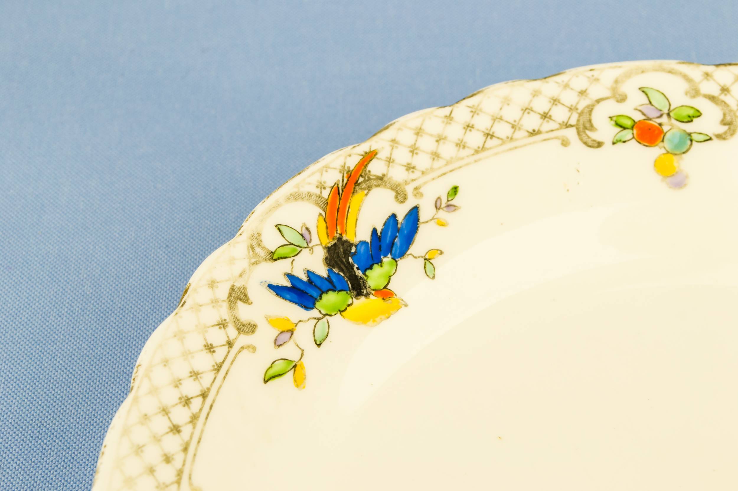Shabby Chic Vintage — 6 Shabby chic dessert plate 2