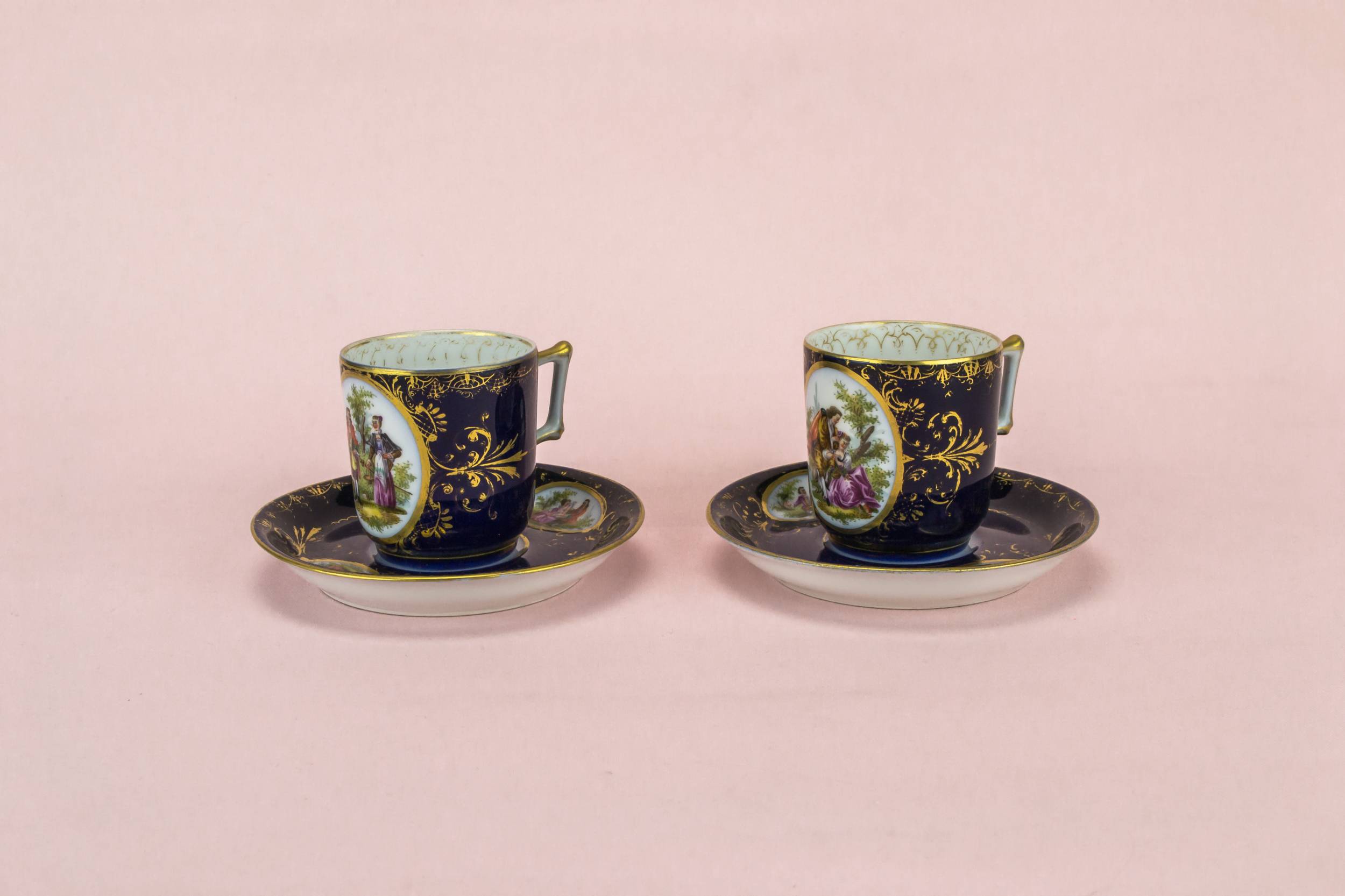 Persons Antique Spectacular — Painted coffee set for 2