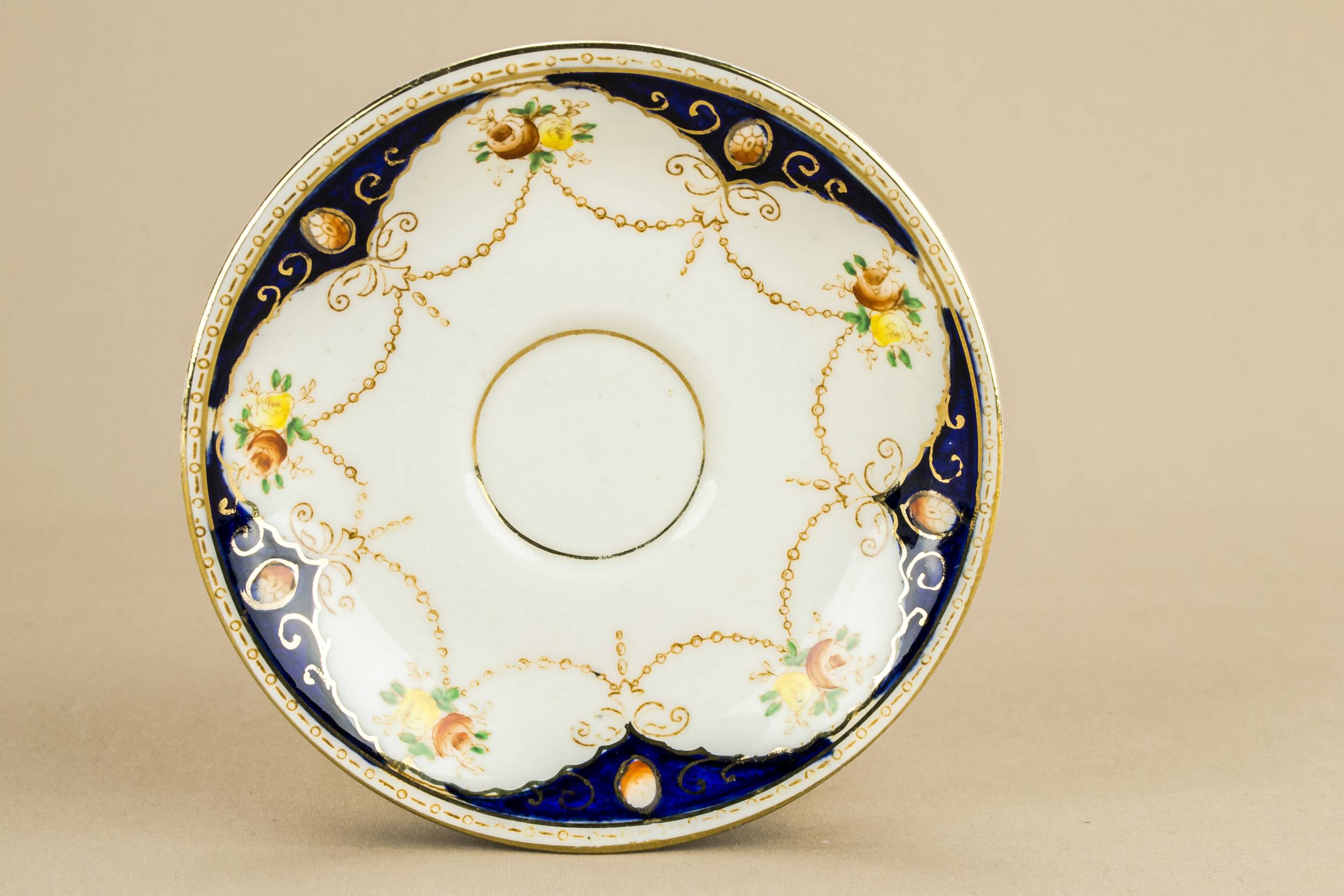 Persons Neo-classical Antique — Flow blue coffee set for 5 1