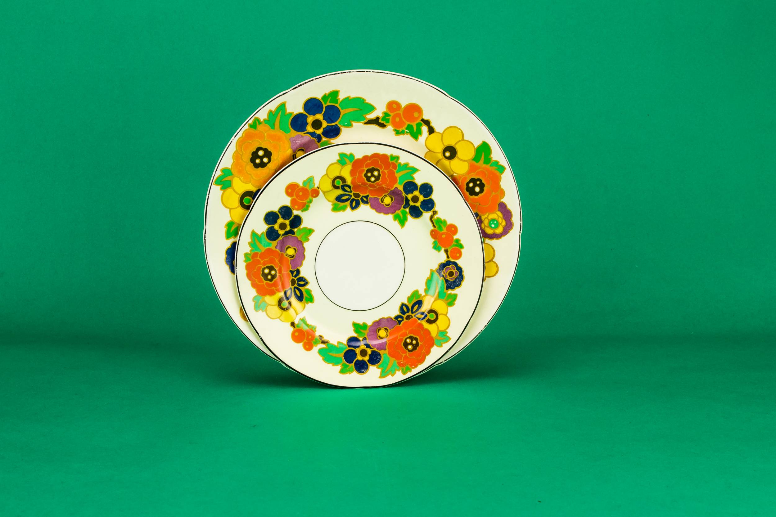 Charming Art Deco — Colourful tea set for one 2