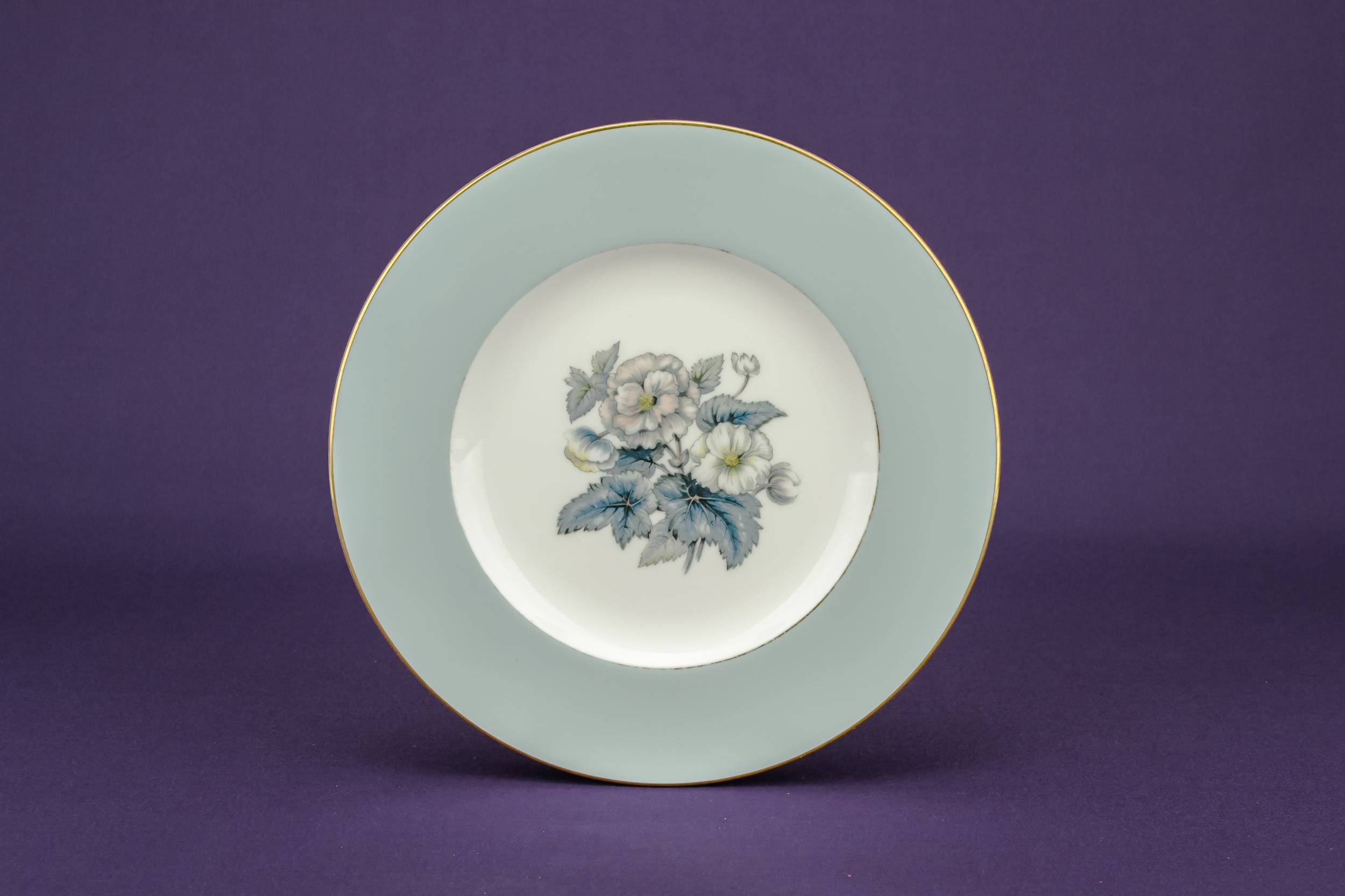 Vintage Blue 7.9'' — 6 pale blue medium plates