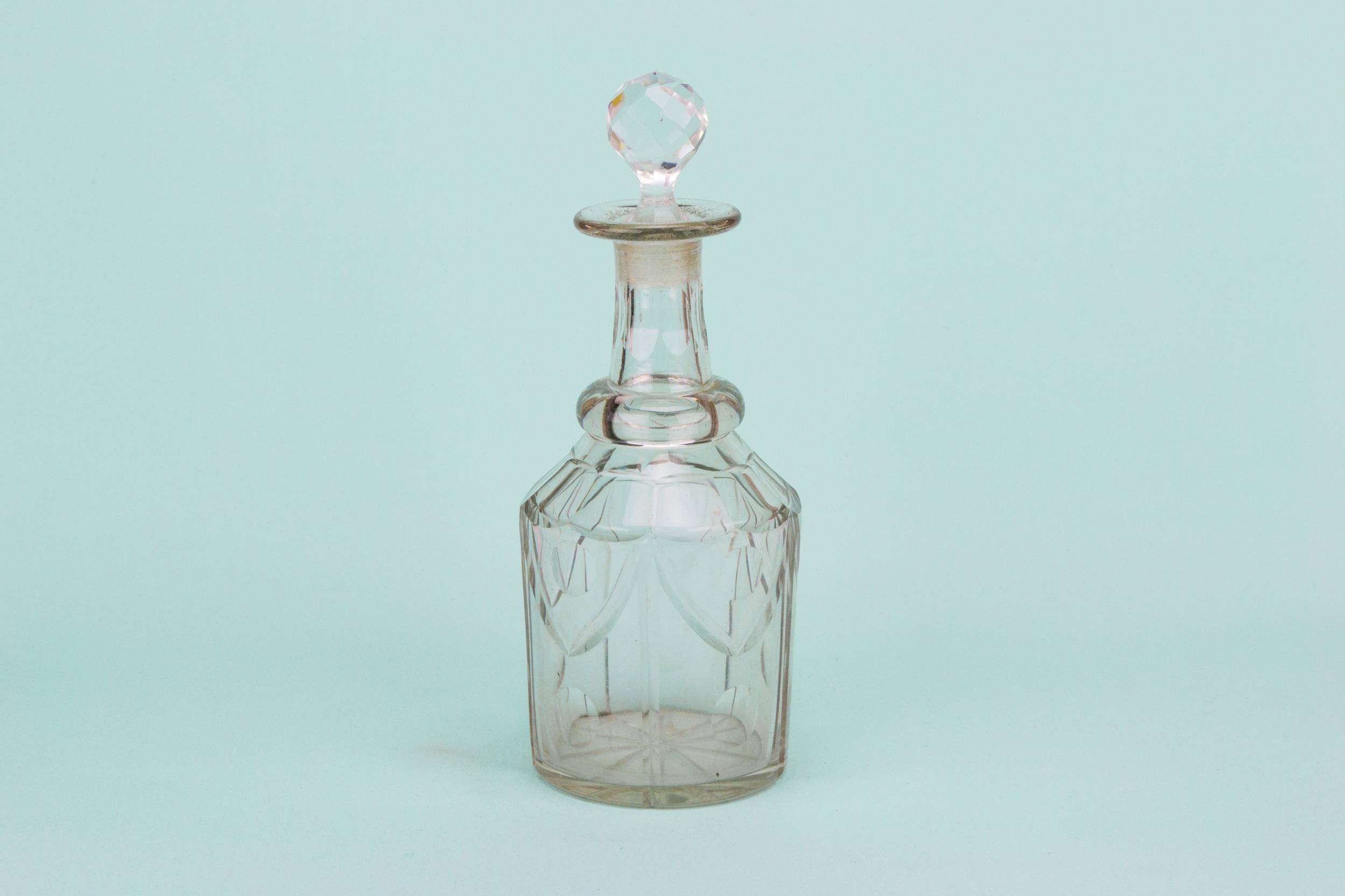 Antique DECANTER Cut — Cut glass Nelson decanter 2