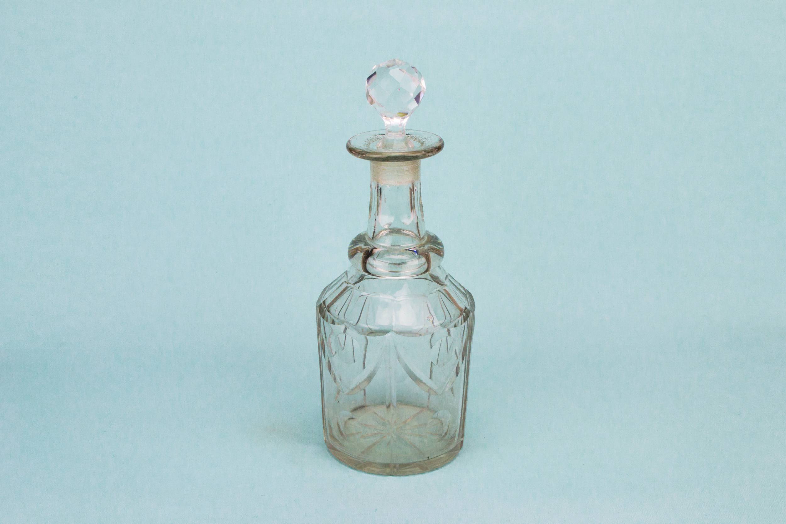 Antique DECANTER Cut — Cut glass Nelson decanter