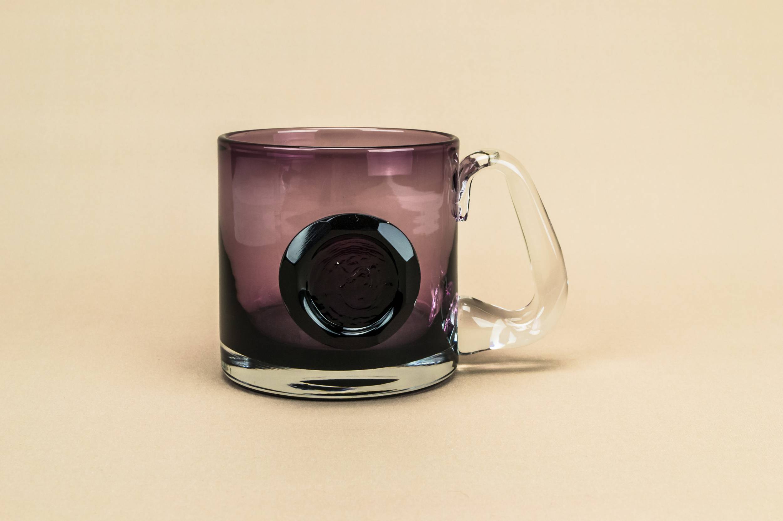 Vintage Purple Punch — Purple glass beer mug