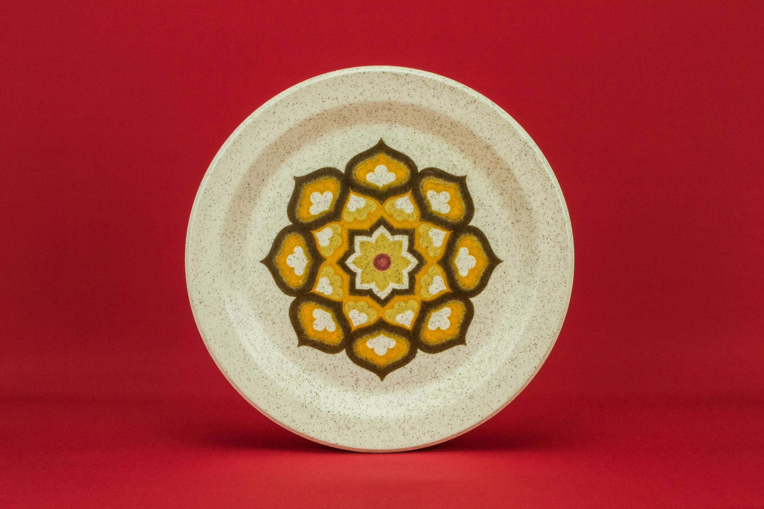Porcelain Modernist Abstract — 6 Palissy medium plates