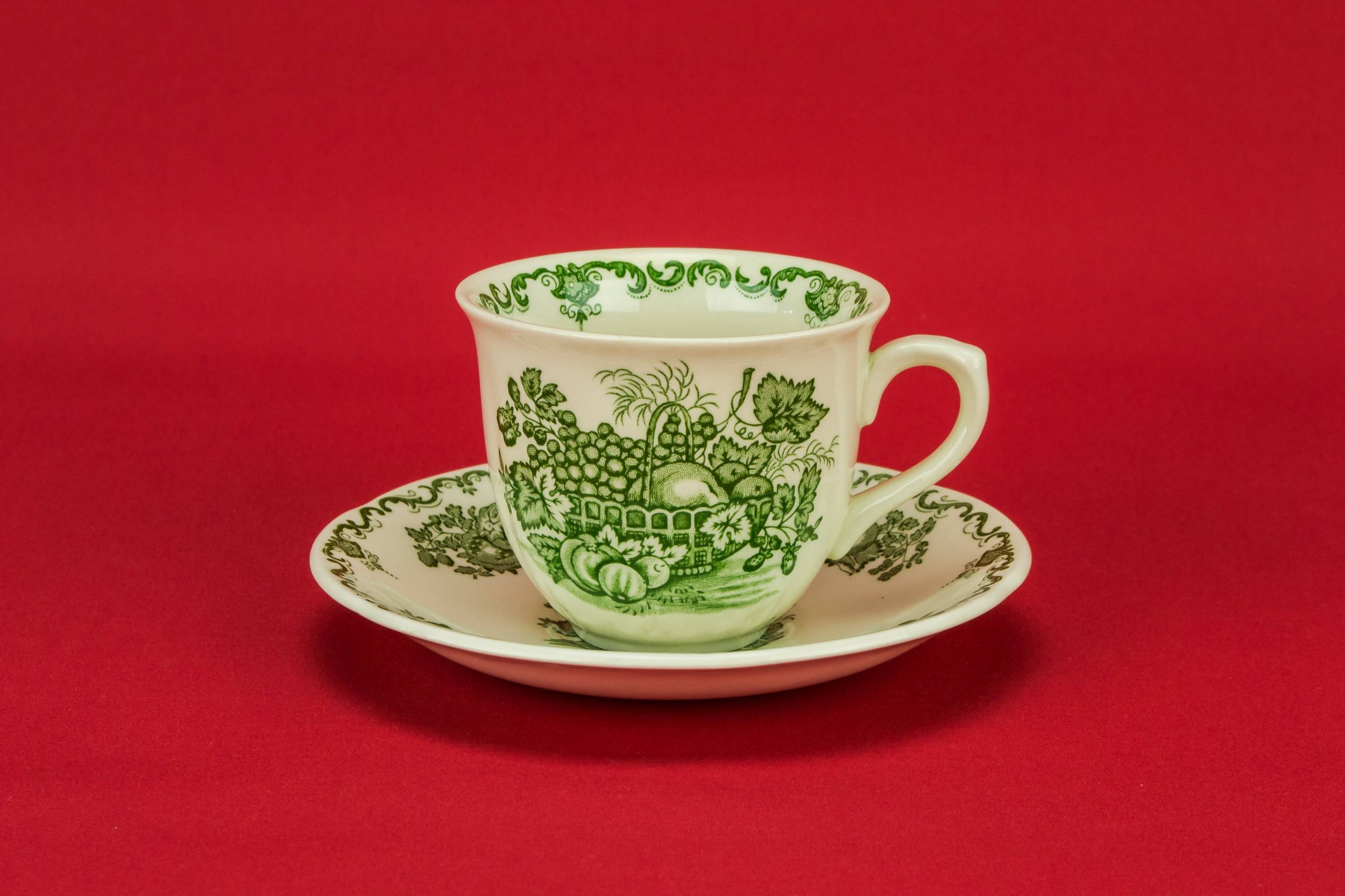Persons Ceramic Vintage — Green tea set for 4