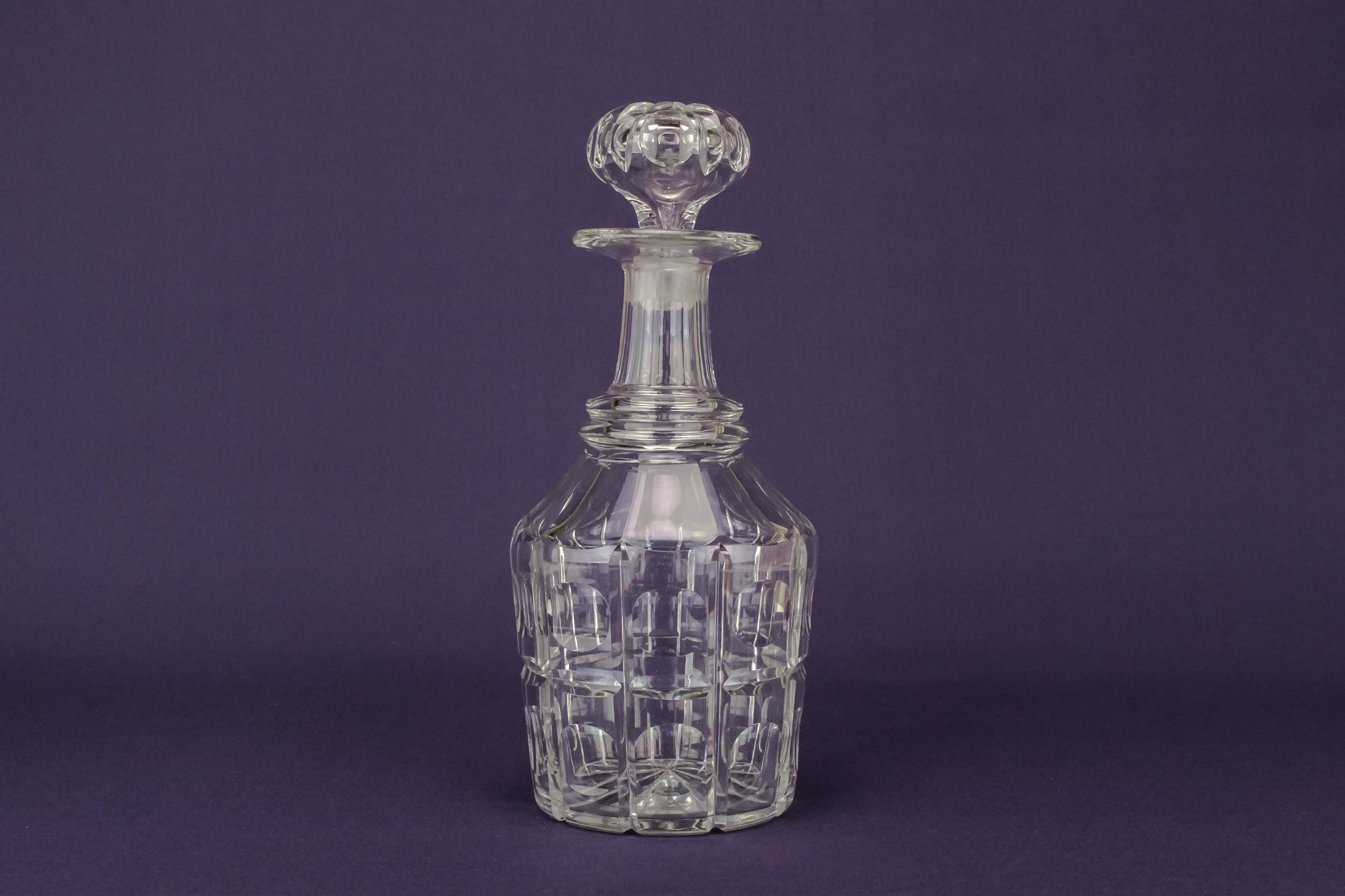 Antique Whisky Sherry — Large port wine decanter