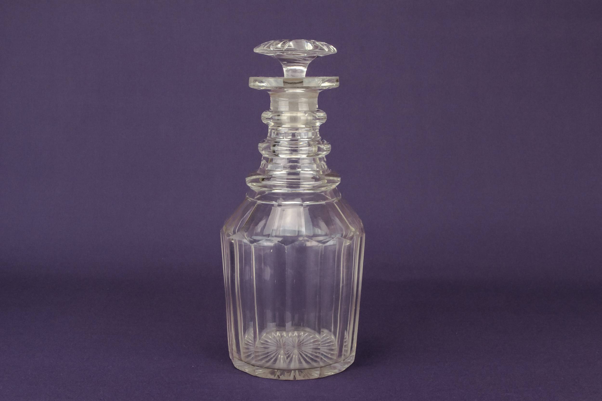 Opulent Sherry DECANTER — Cut glass Nelson decanter