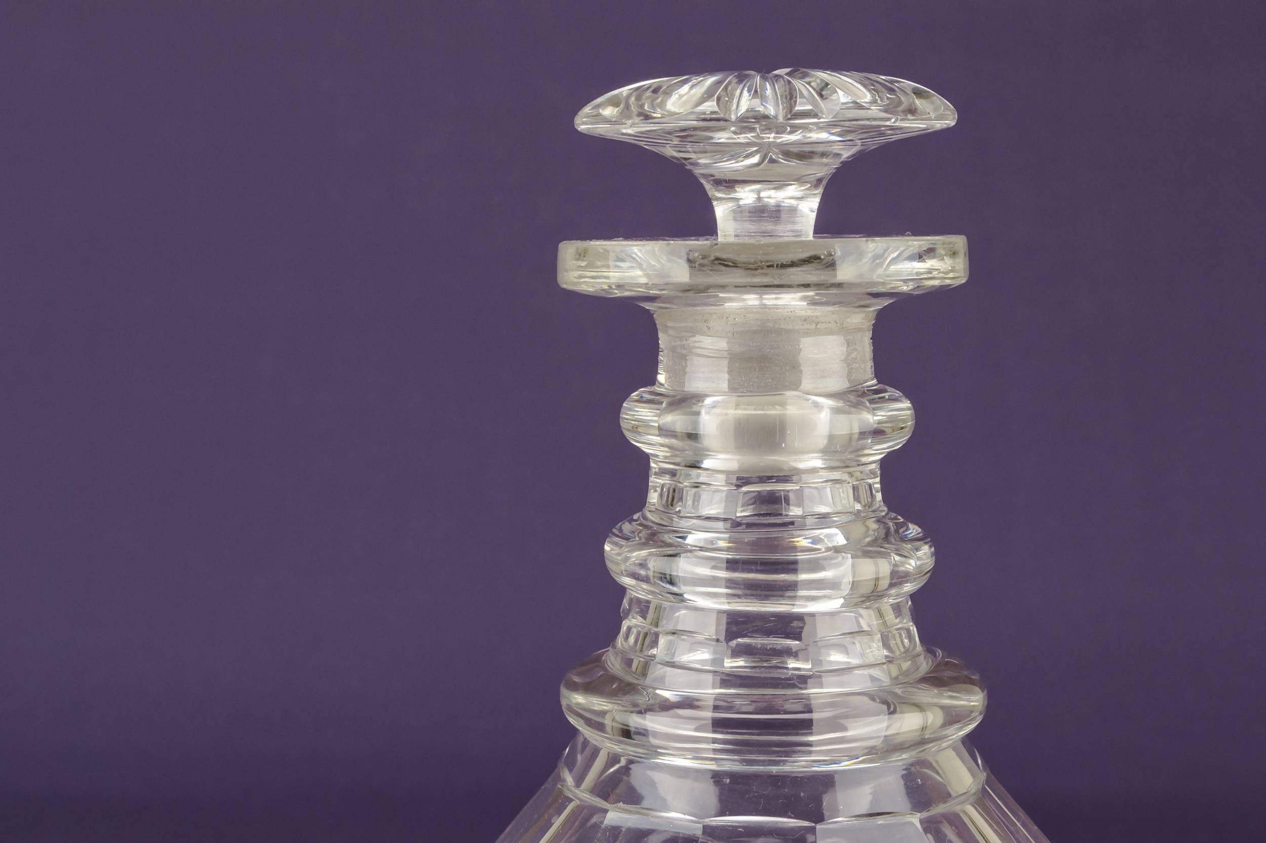 Opulent Sherry DECANTER — Cut glass Nelson decanter 1