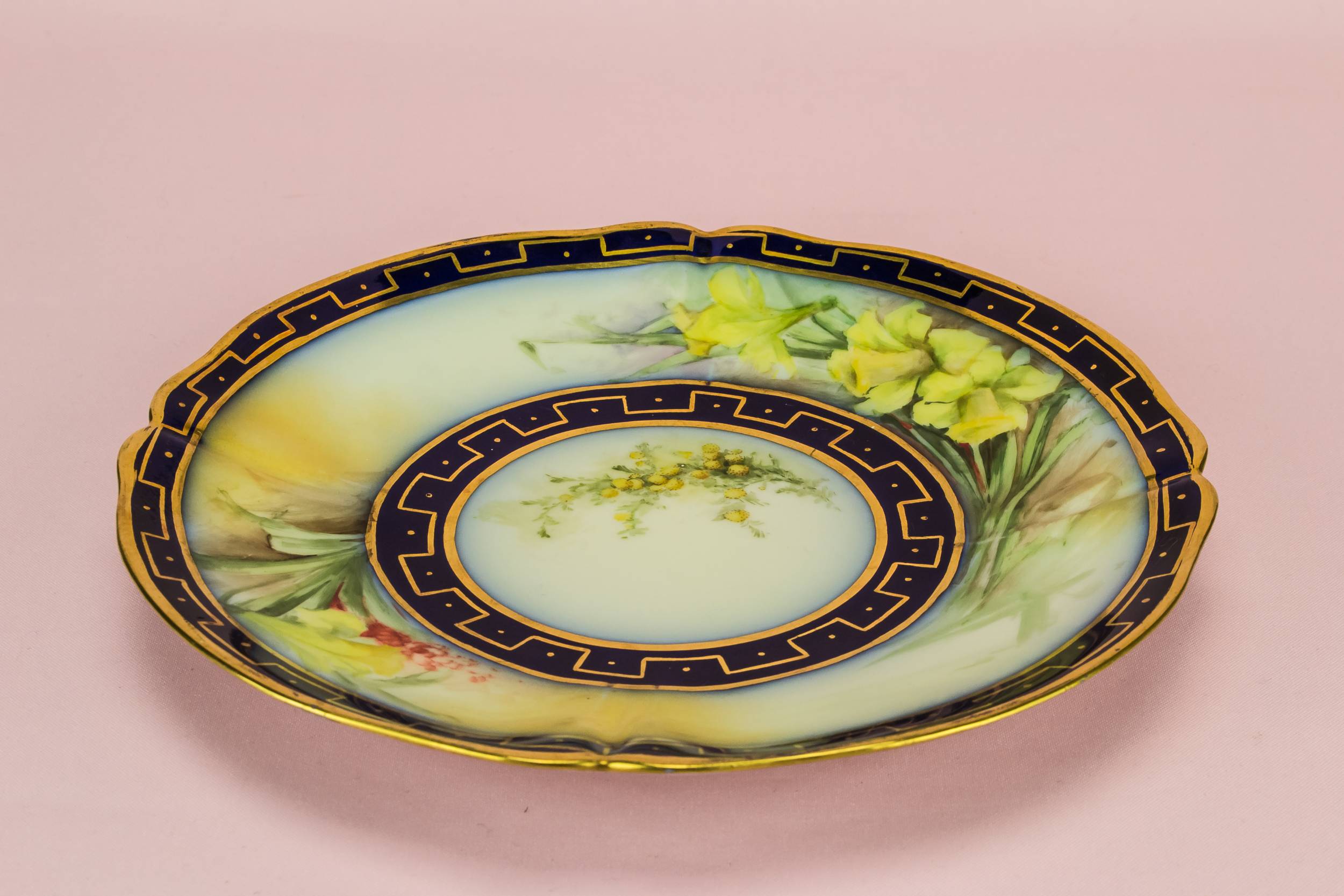 Antique Beautiful Martial — Limoges cake plate 2