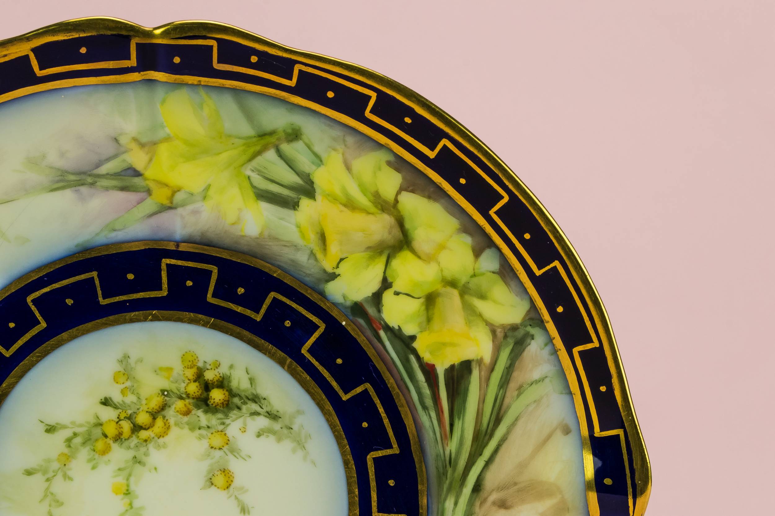 Antique Beautiful Martial — Limoges cake plate 1