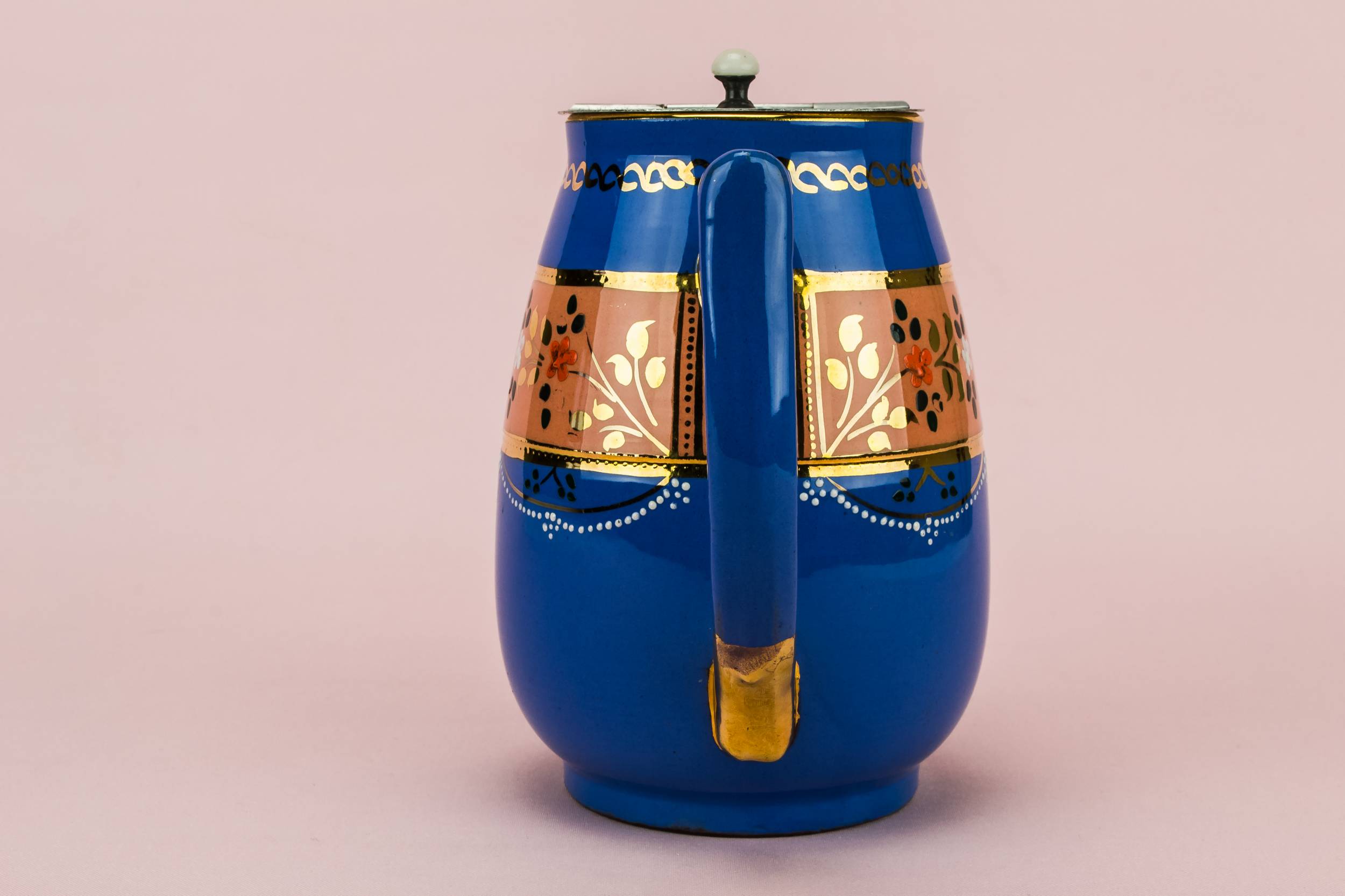 Attractive Edwardian JUG — Medium water jug with lid 3