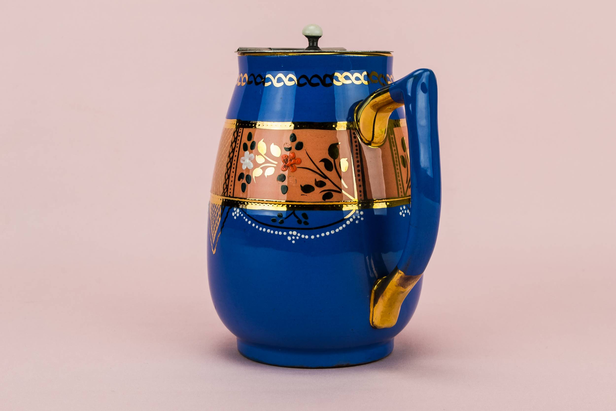 Attractive Edwardian JUG — Medium water jug with lid 2
