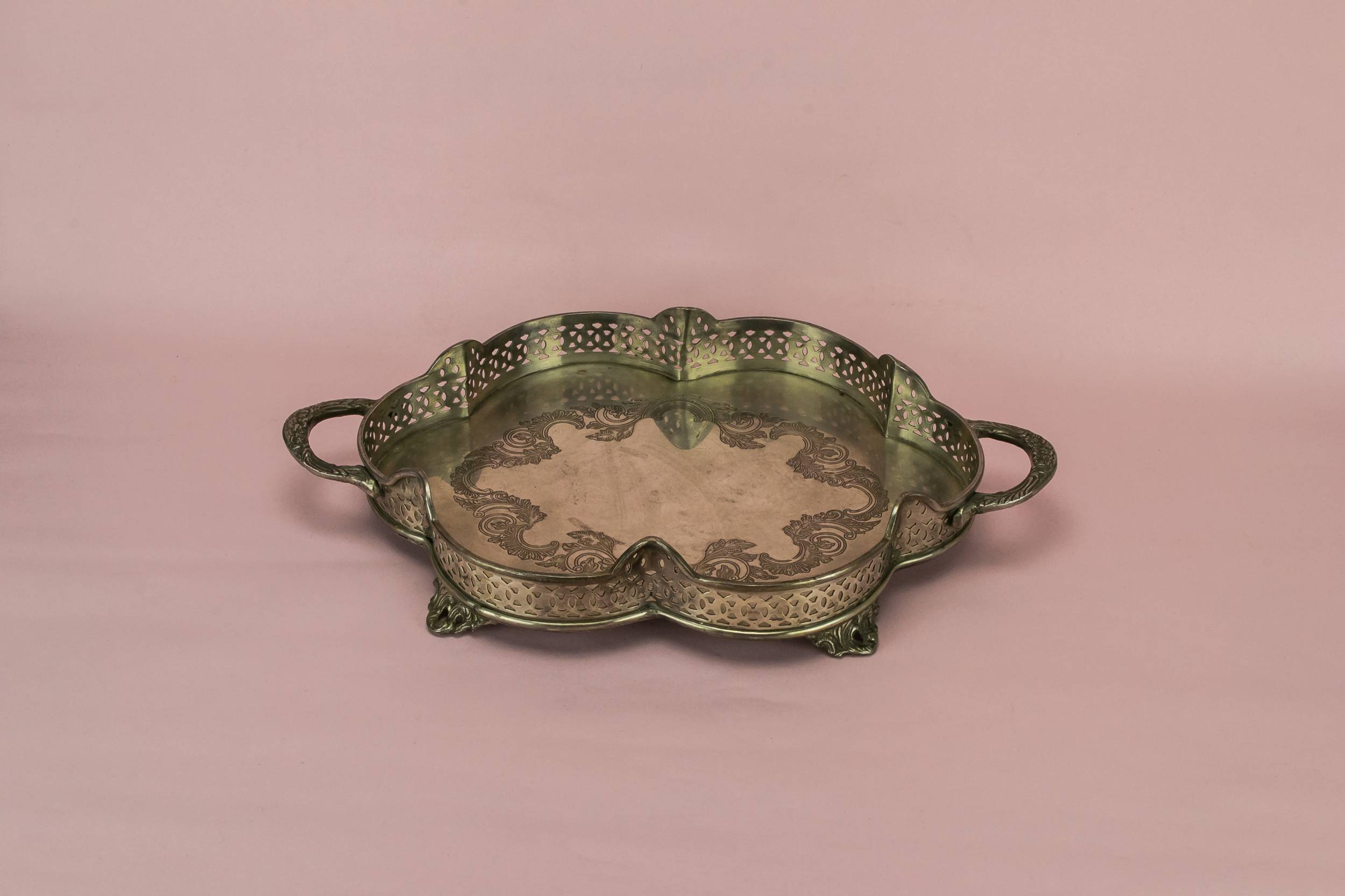 Metal Vintage TRAY — Drinks serving tray