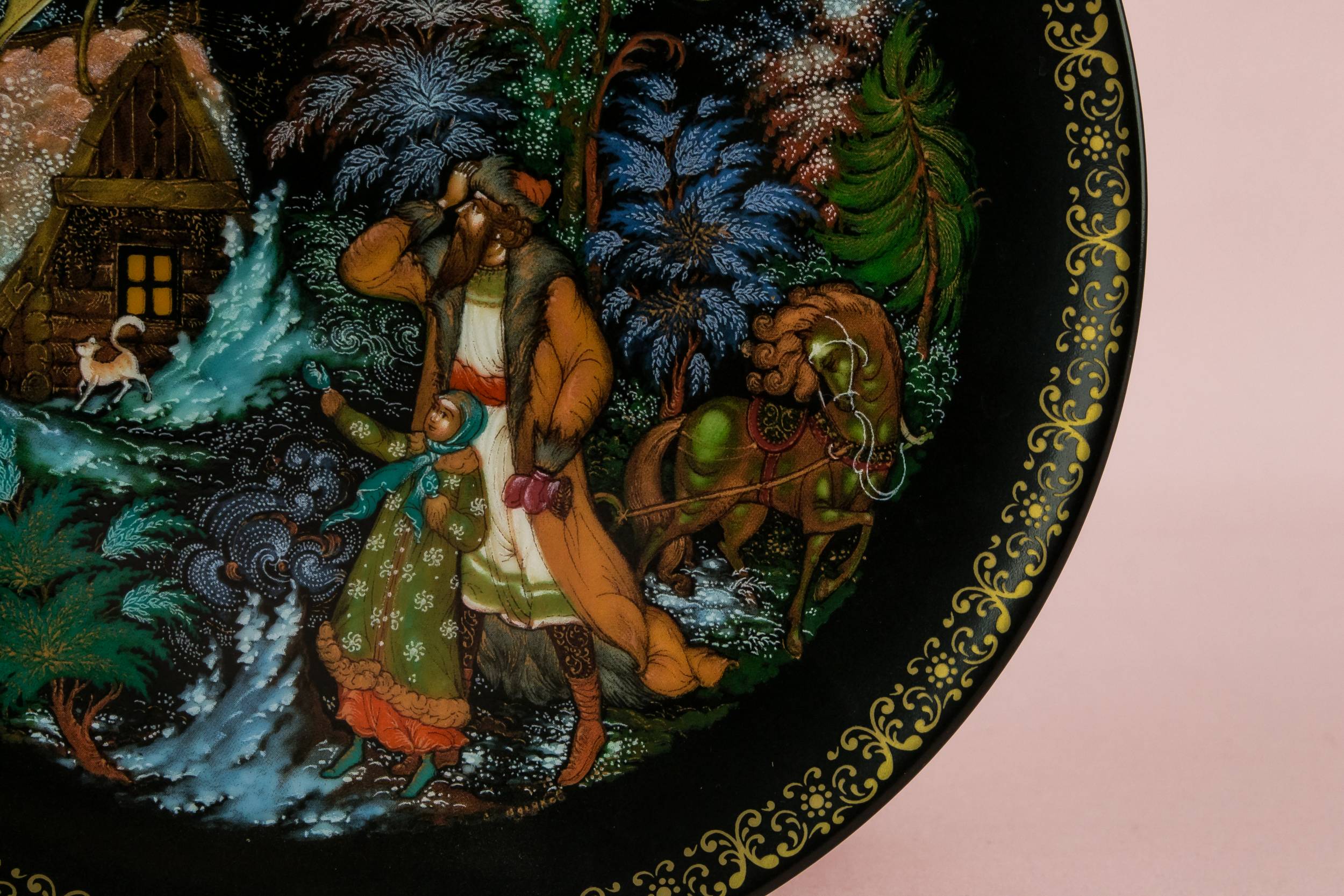 Vintage Elegant Figures — Russian fairy tale plate 1
