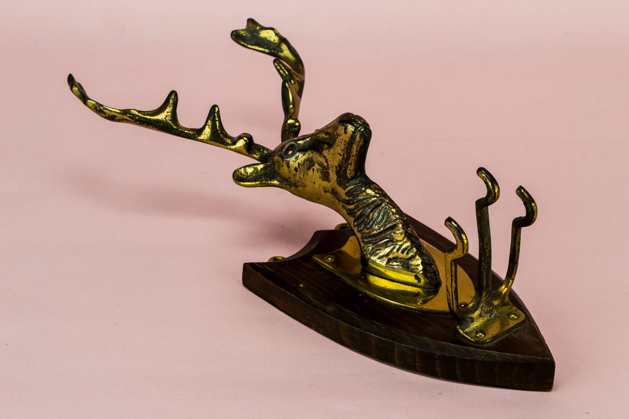 Rustic Traditional Animals — Brass coat wall hanger  2