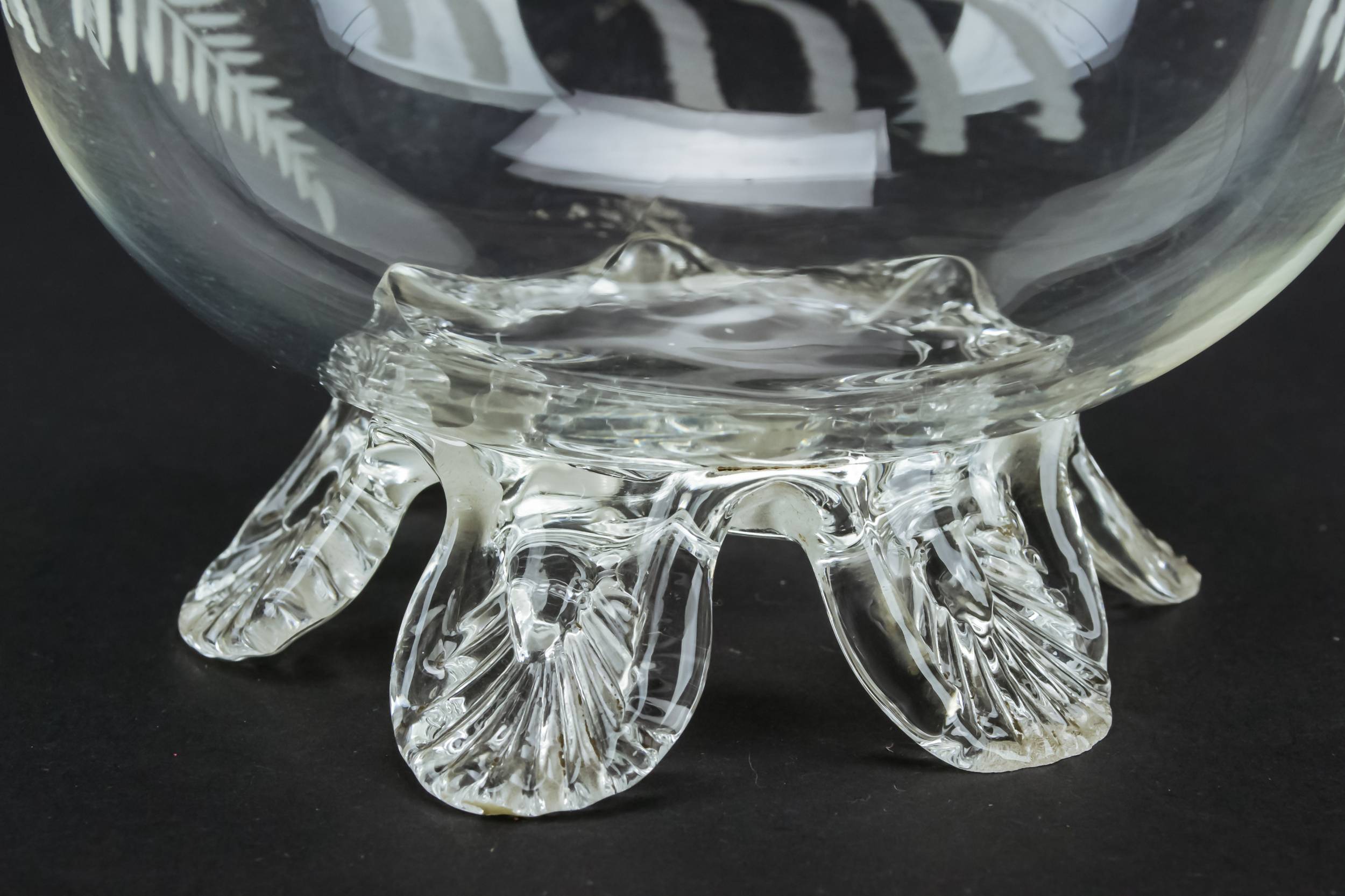 Victorian Charming Floral — Glass sugar and milk set 1