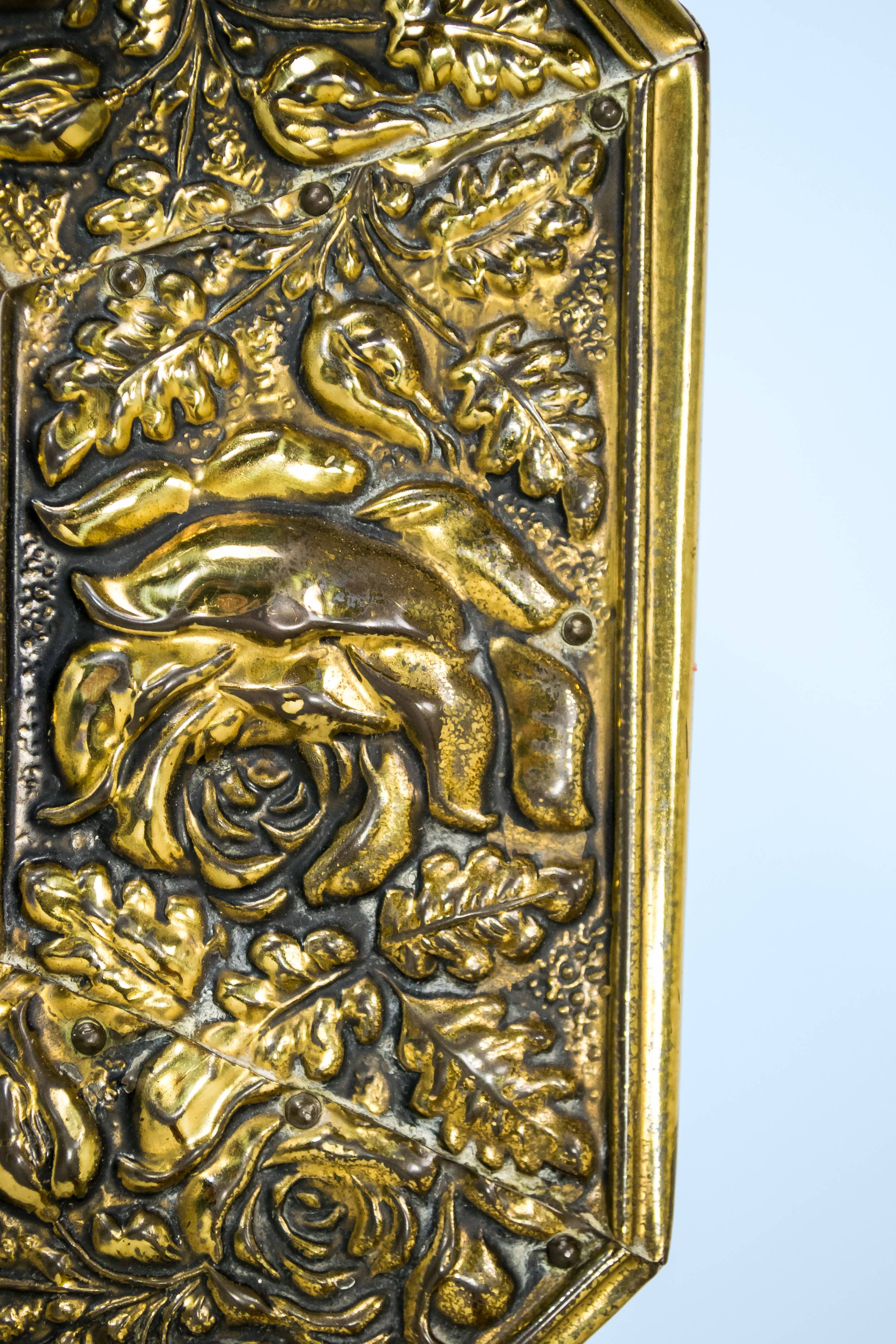 Octagonal Brass Wall — Octagonal brass frame mirror 2