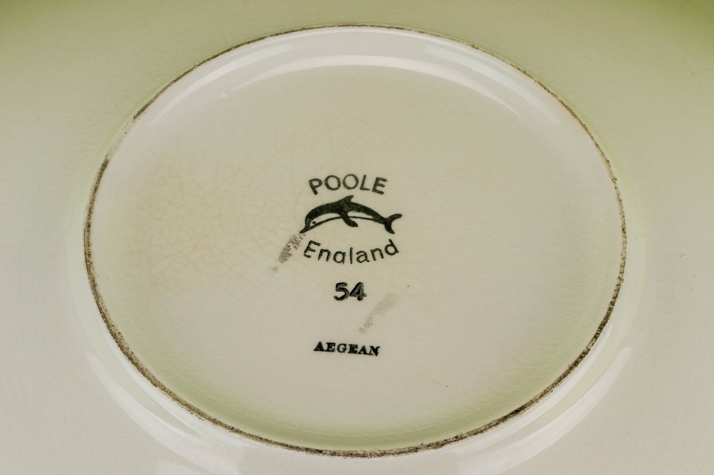 Ceramic Brown BOWL — Massive Poole fruit bowl 3