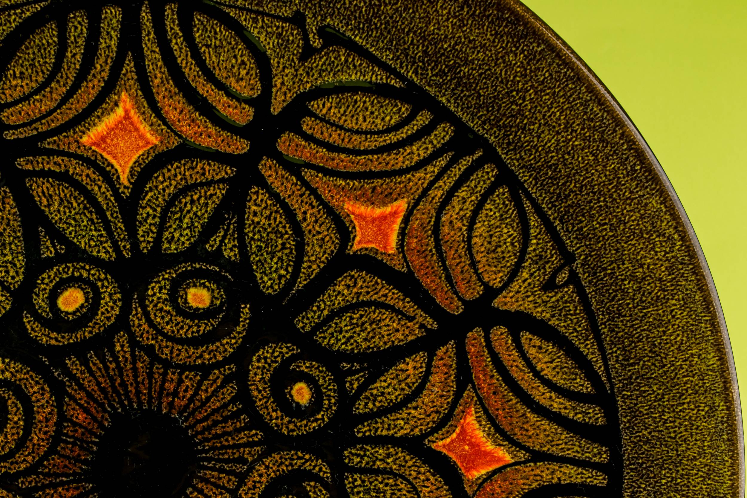 Ceramic Brown BOWL — Massive Poole fruit bowl 2