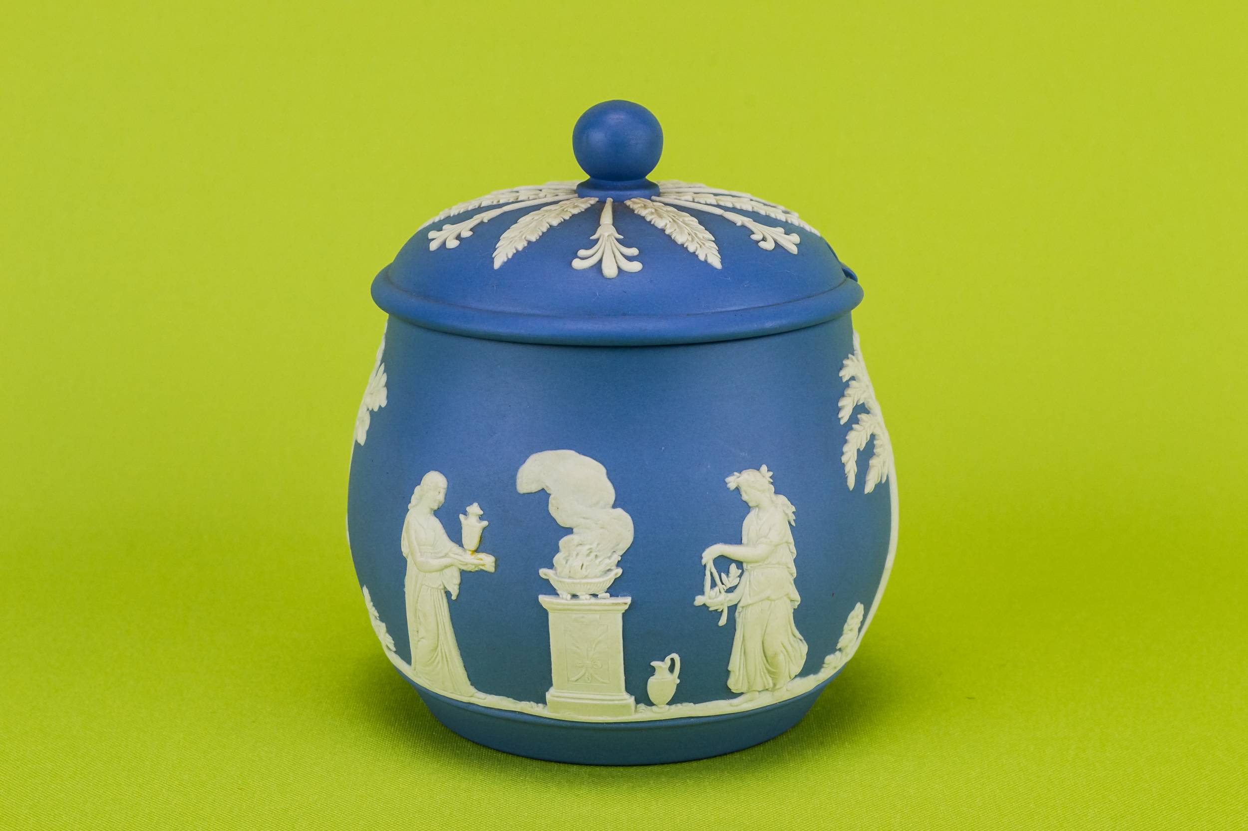 Wedgwood Jasperware Condiment — Jasperware condiment pot