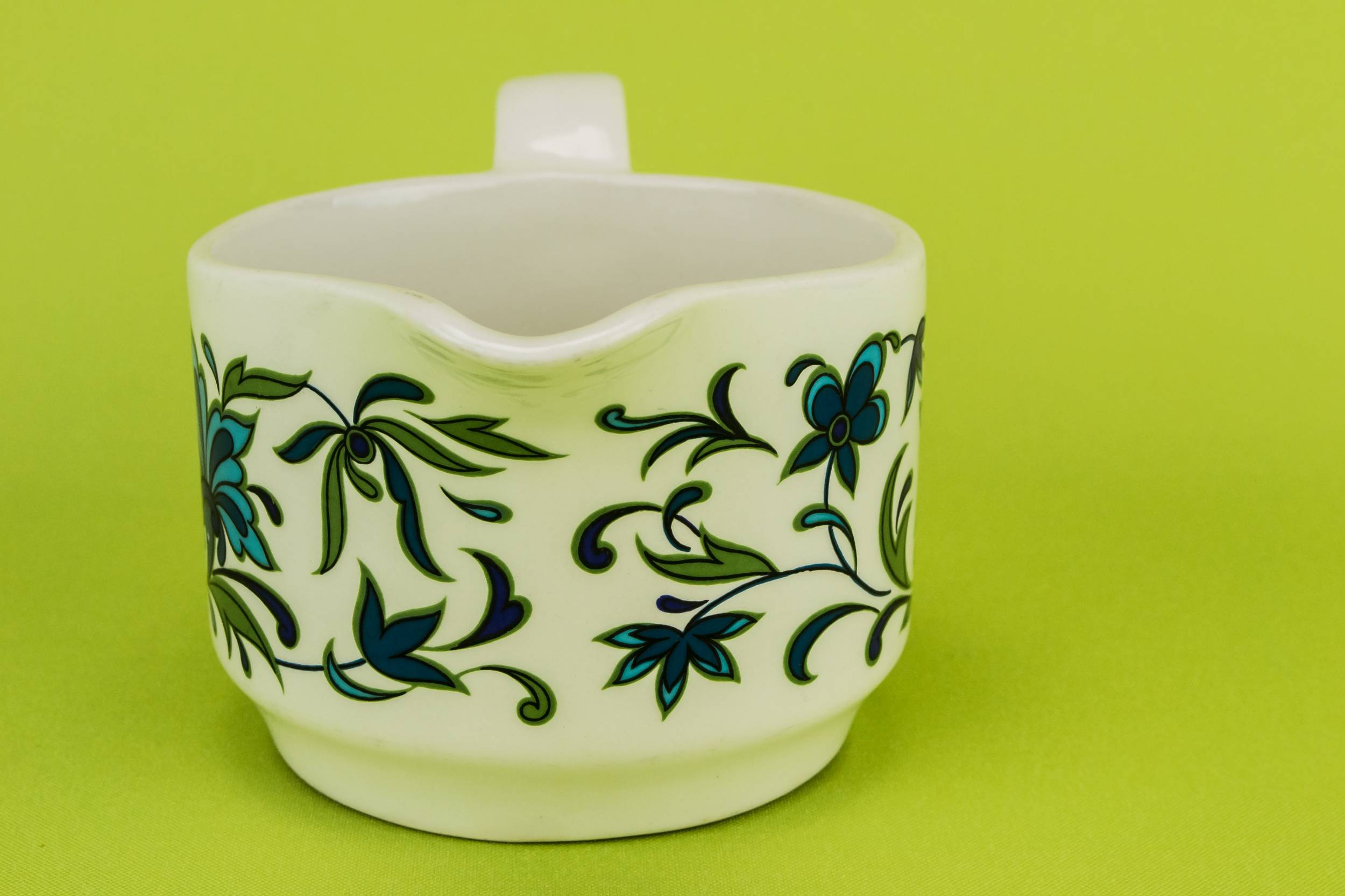 Modernist Vintage CREAMER — Spanish Garden milk jug 1