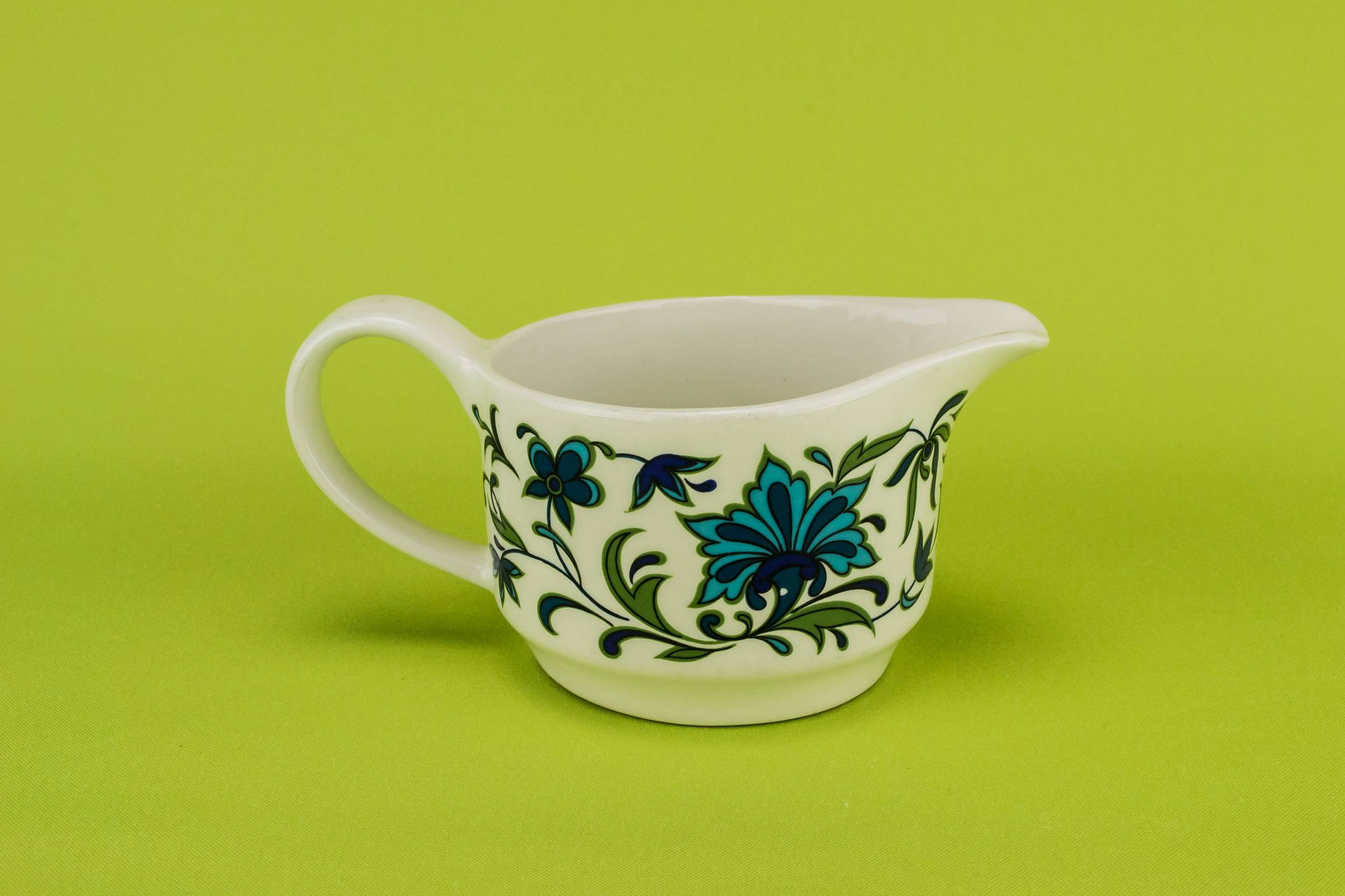 Modernist Vintage CREAMER — Spanish Garden milk jug