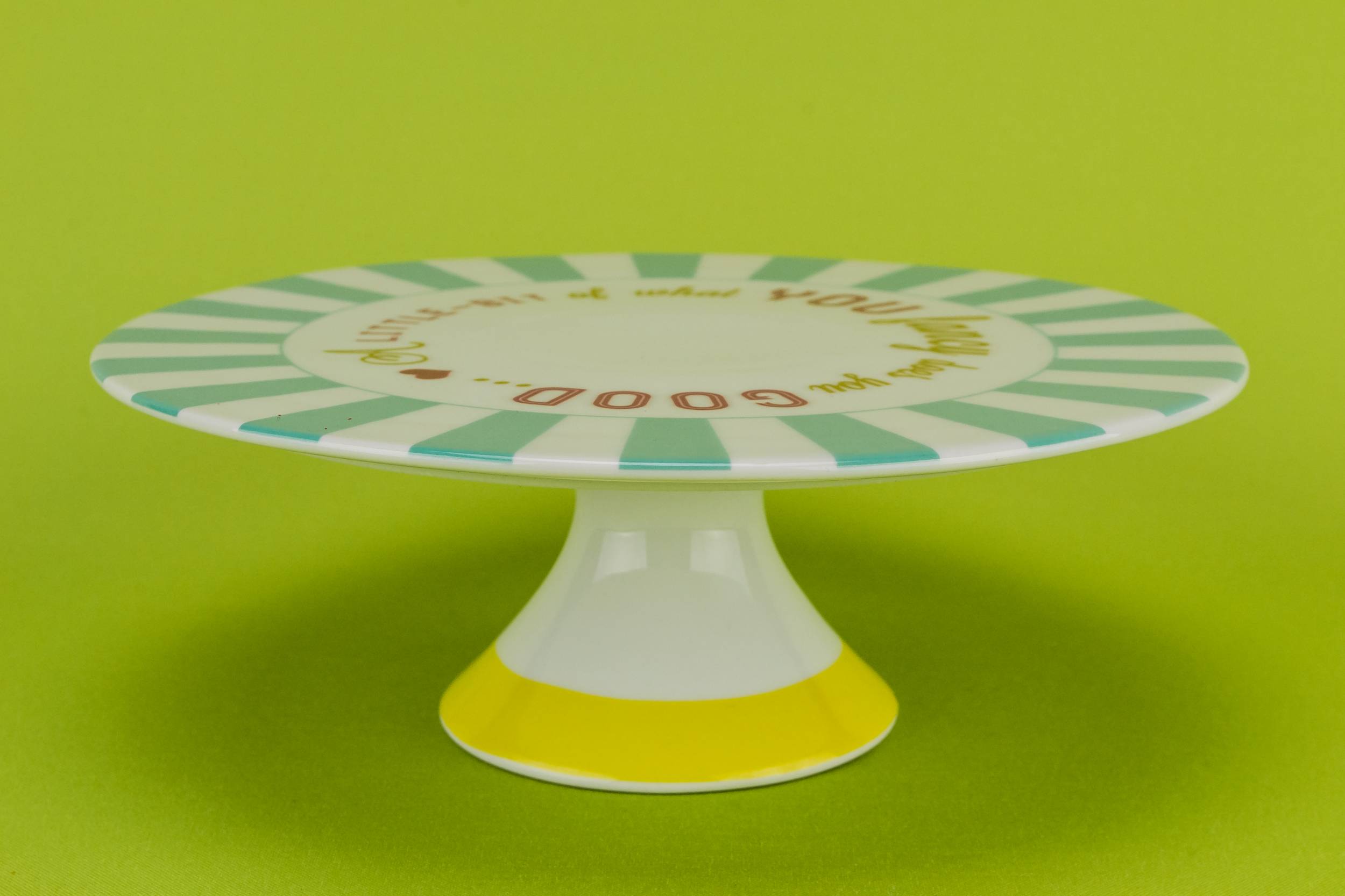Vintage Attractive Stripy — Cake serving tazza 2