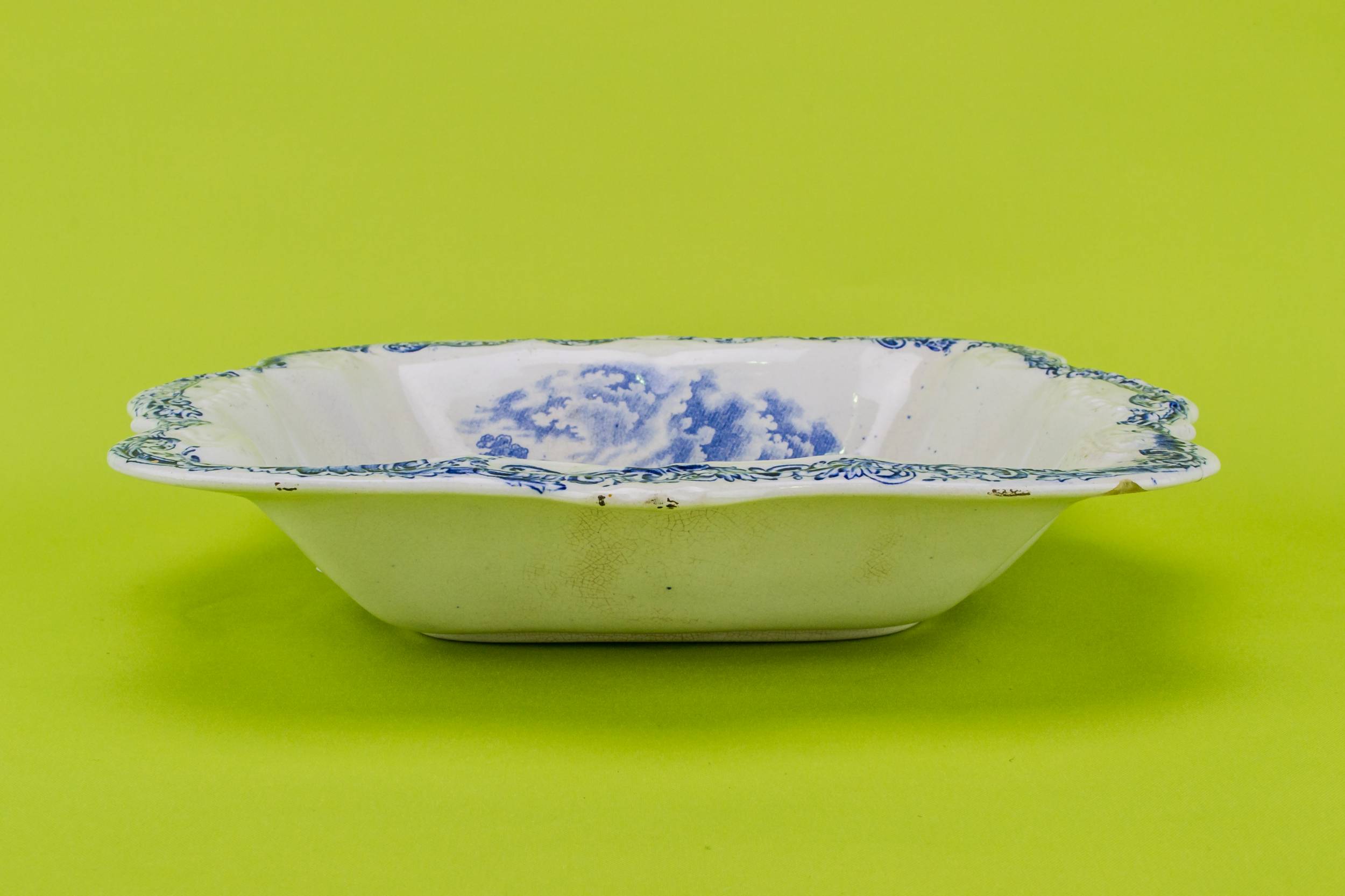 Blue And White — Blue and white serving bowl 4